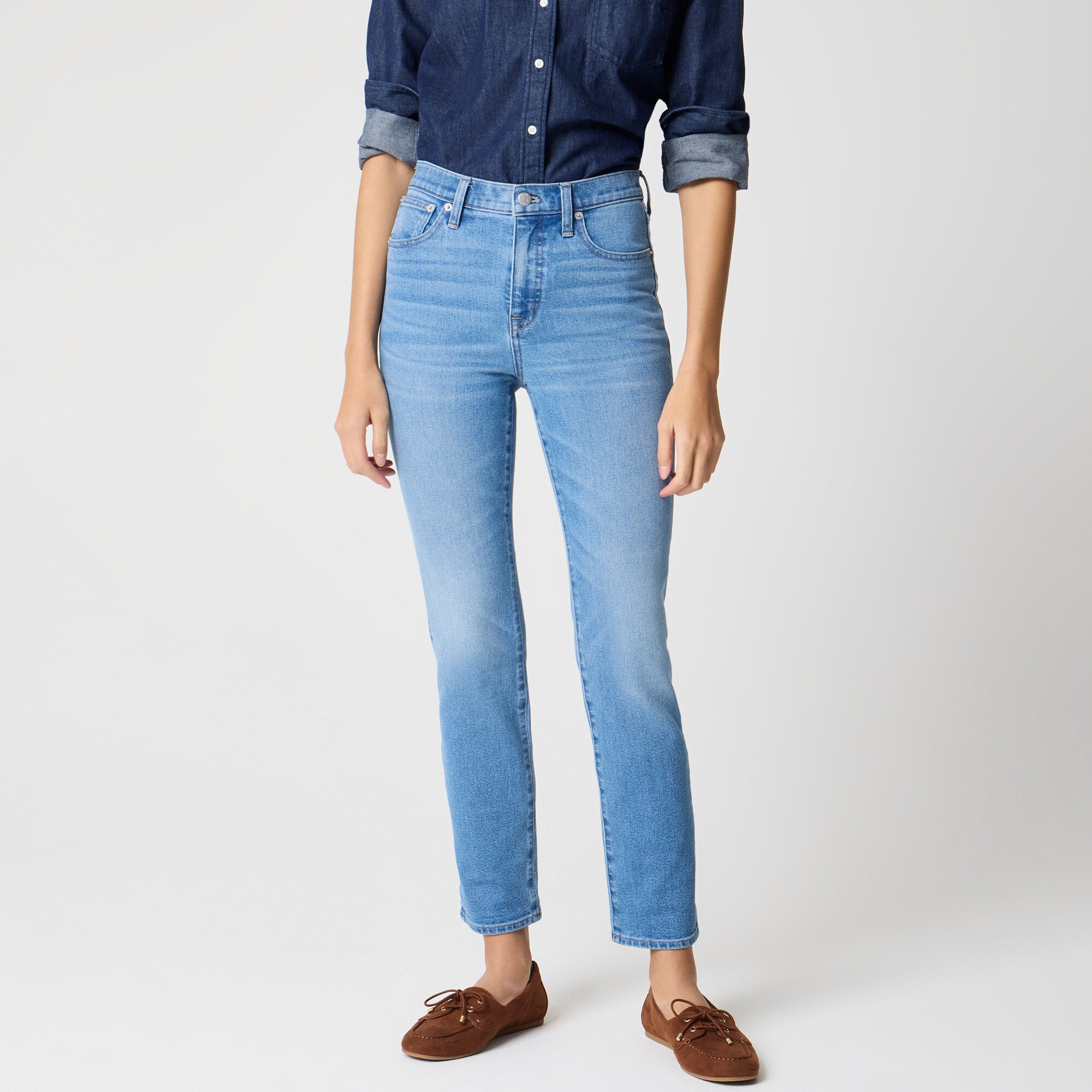womens Essential straight jean in all-day stretch