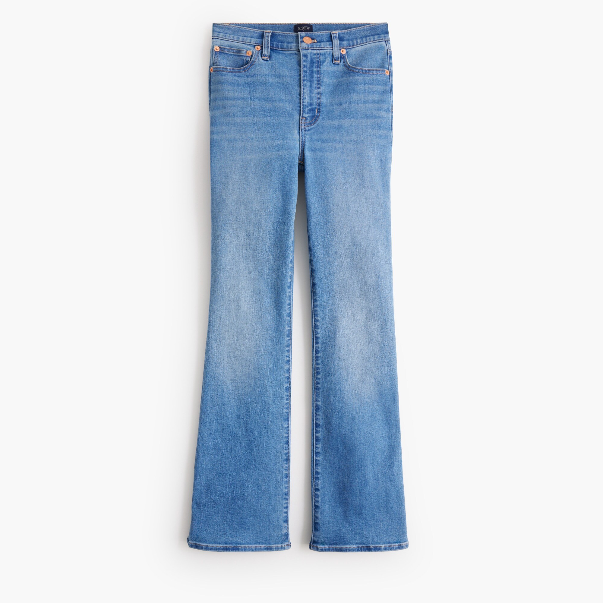 新品タグ jentlouis Resin Coated Flare Denim Ankle Flare Jean In Signature Stretch+ For Women | Factory