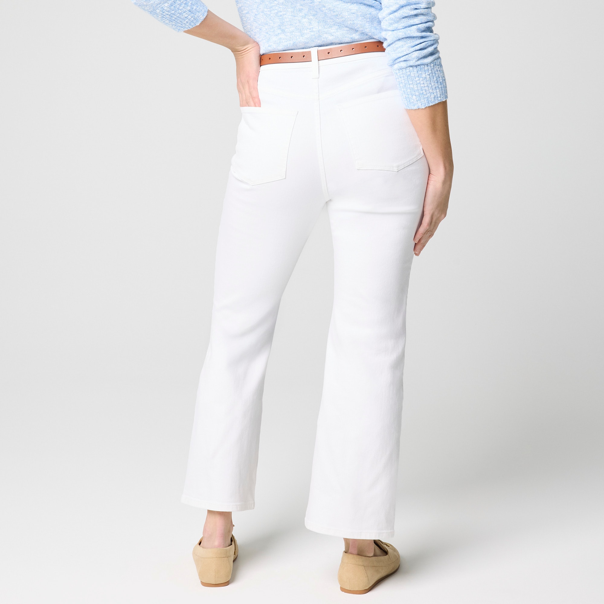 Curvy ankle flare jean signature stretch