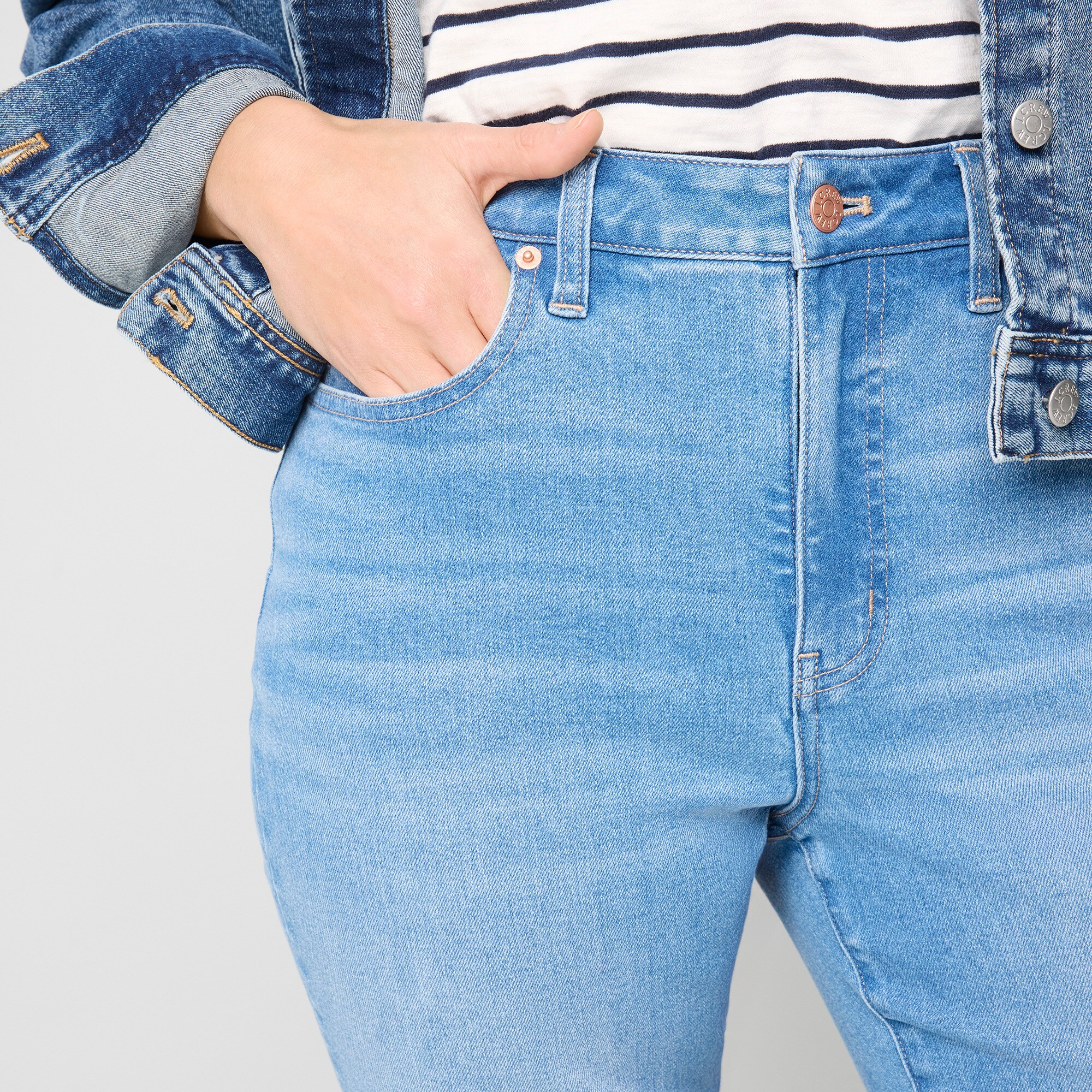 Curvy ankle flare jean in signature stretch+