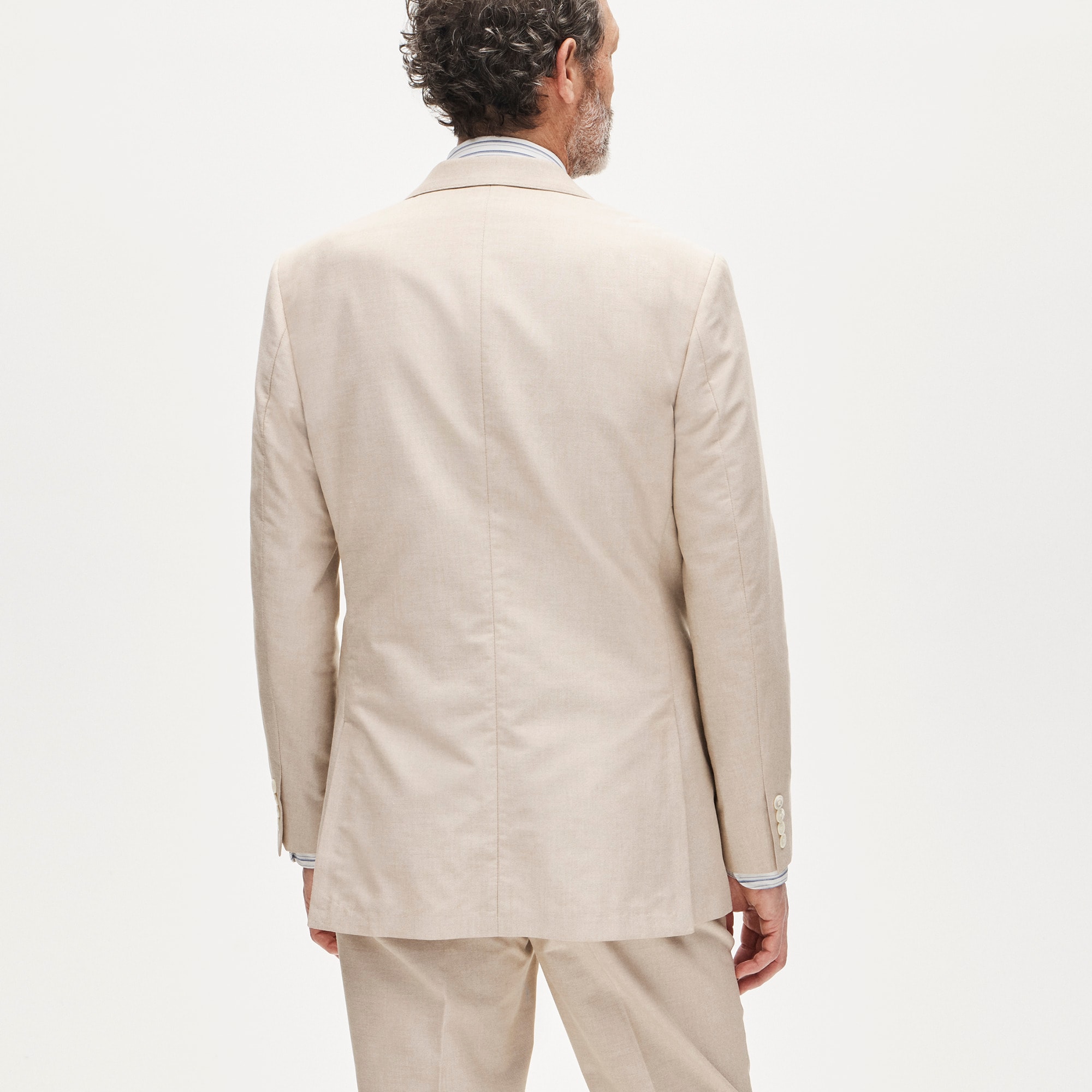 Ludlow Slim-fit suit jacket in Portuguese cotton oxford