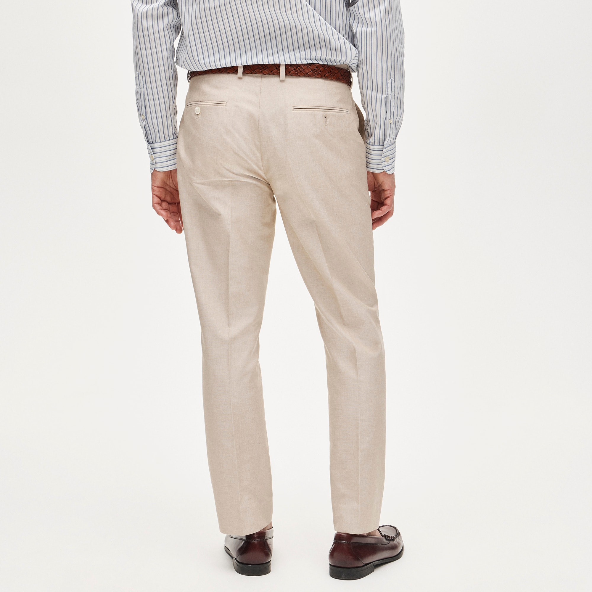 Ludlow Slim-fit suit pant in Portuguese cotton oxford