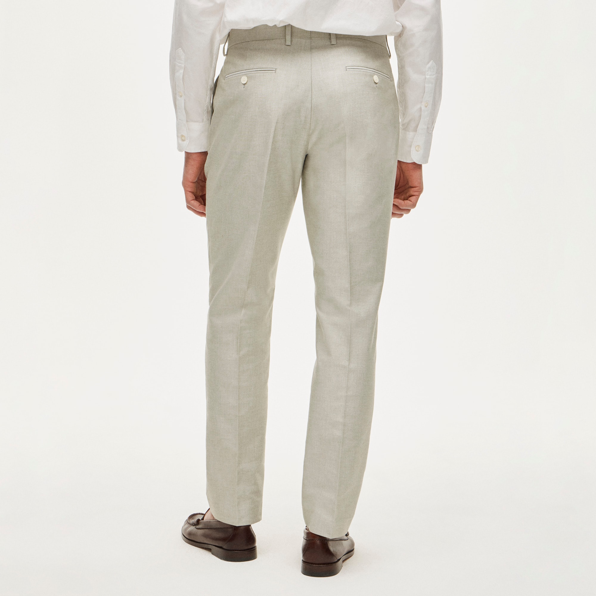 Ludlow Slim-fit suit pant in Portuguese cotton oxford
