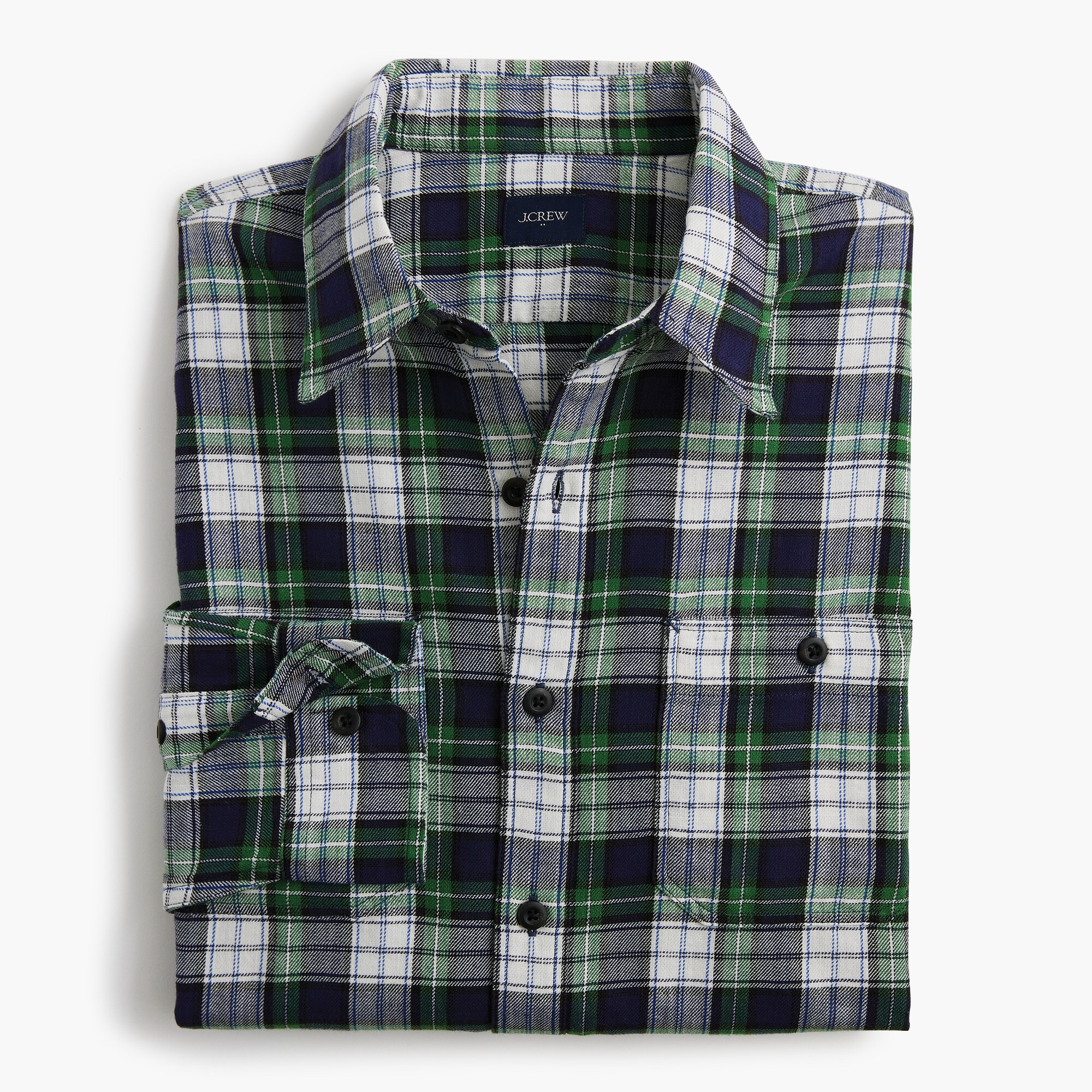  Double-pocket twill shirt