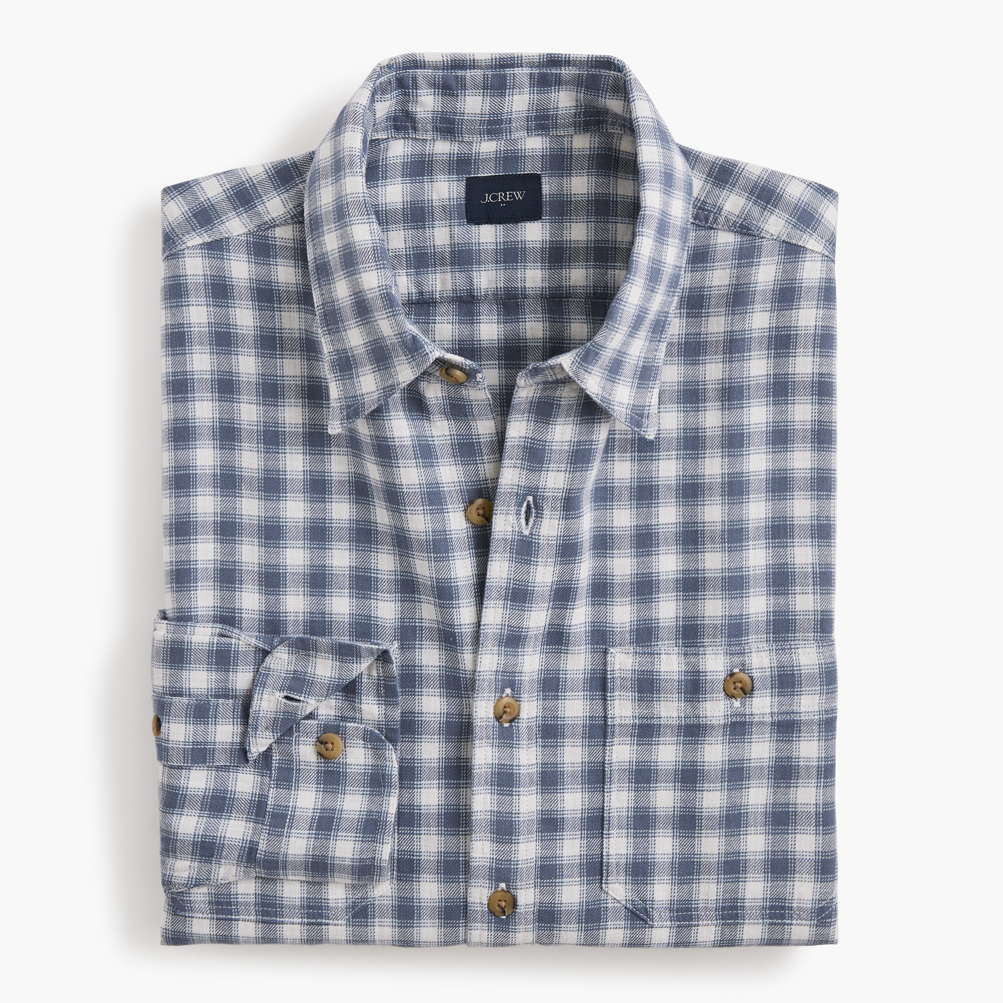  Double-pocket twill shirt