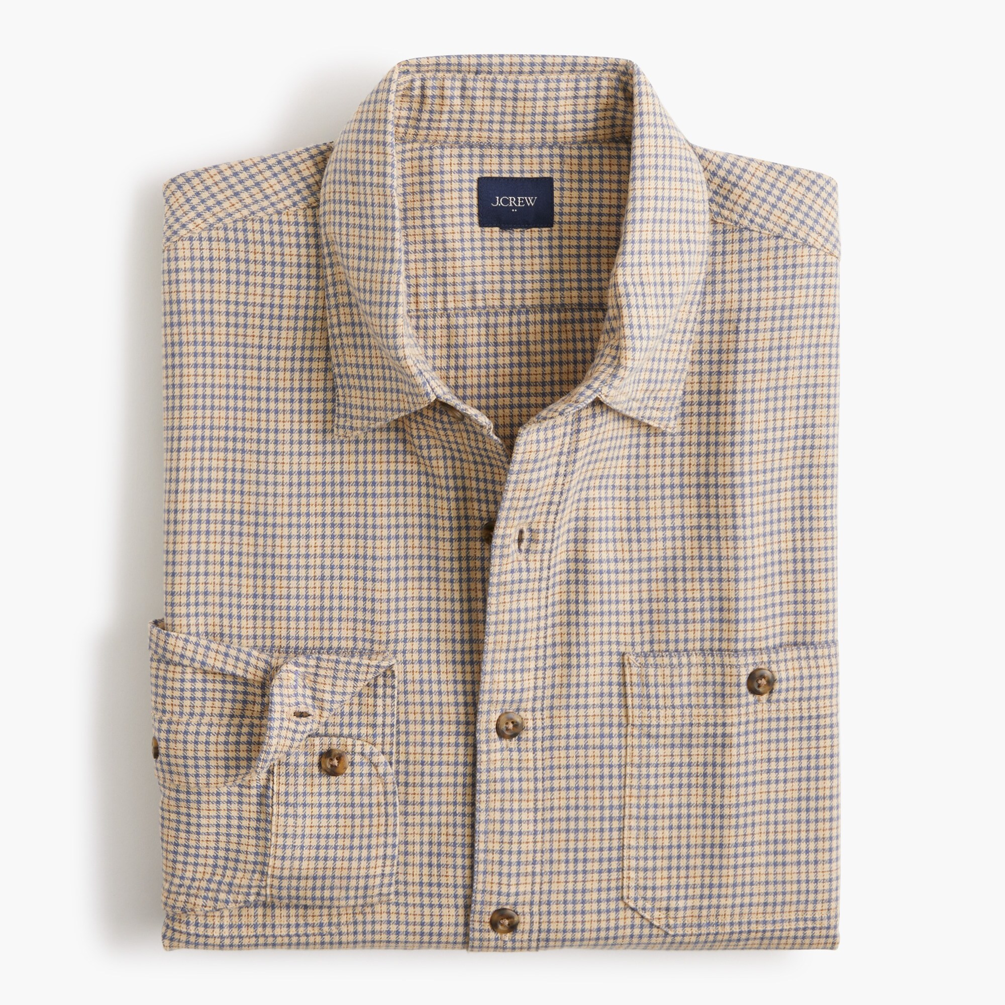 mens Double-pocket twill shirt