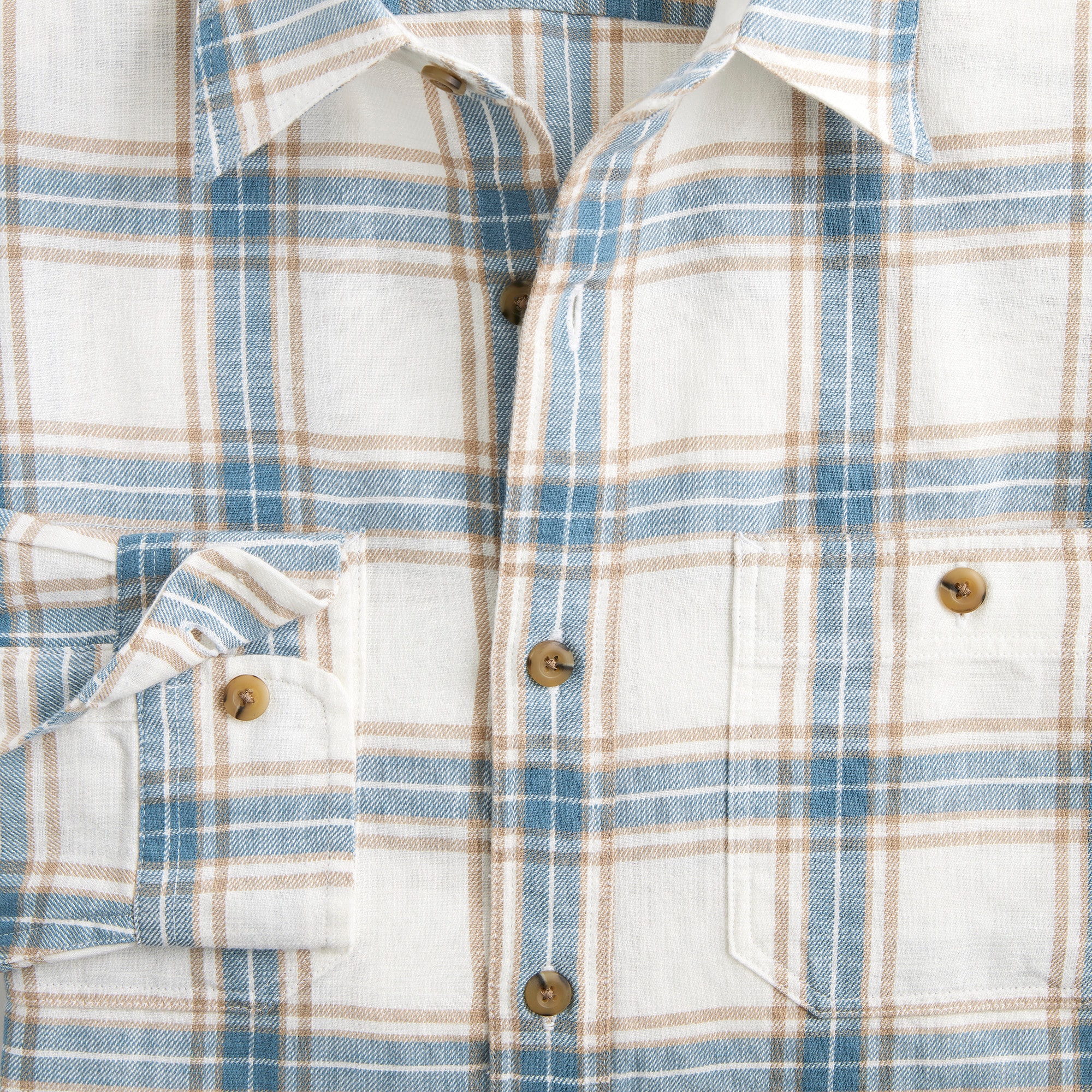 Double-pocket twill shirt