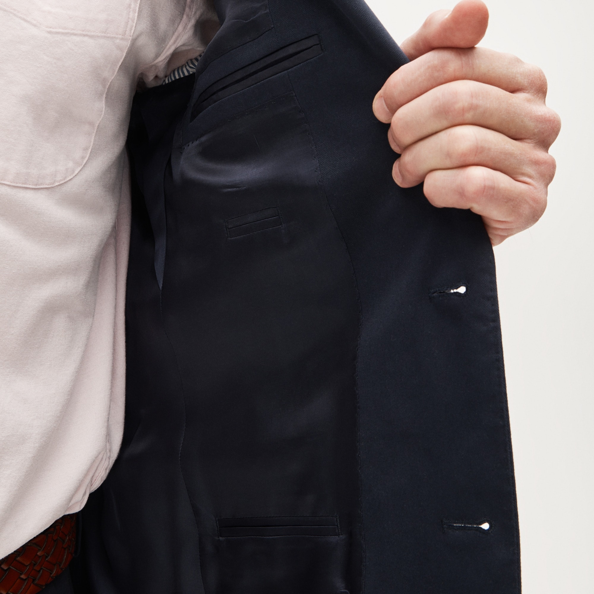 Ludlow Slim-fit suit jacket in Japanese cotton chino