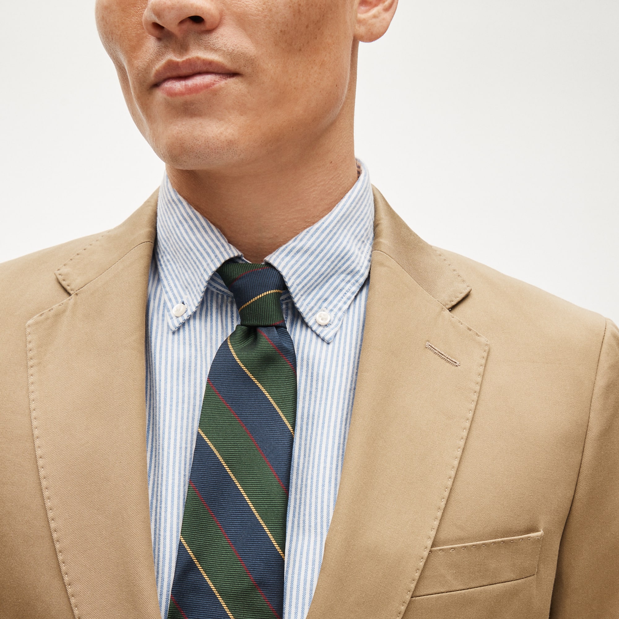 Ludlow Slim-fit suit jacket in Japanese cotton chino