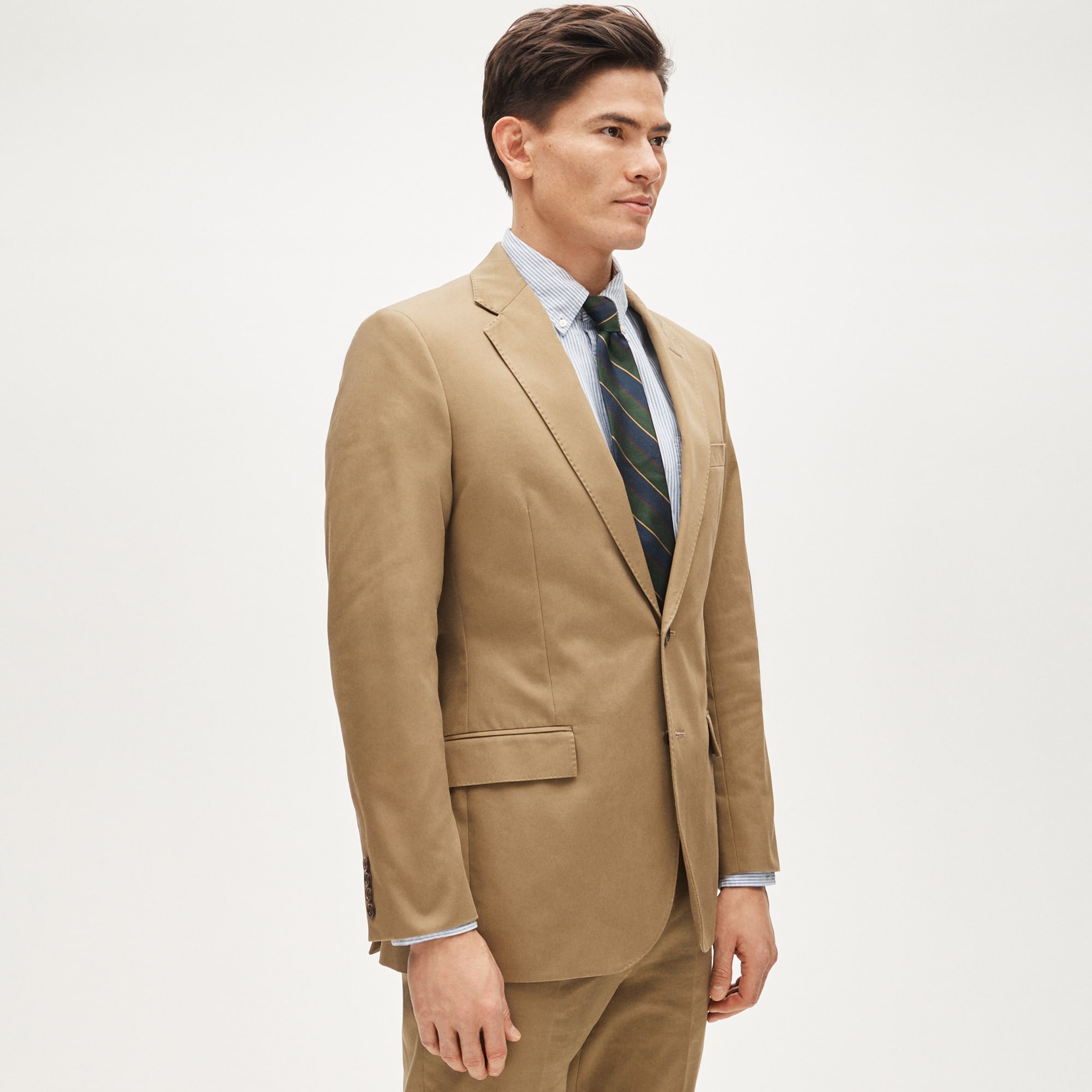 Ludlow Slim-fit suit jacket in Japanese cotton chino