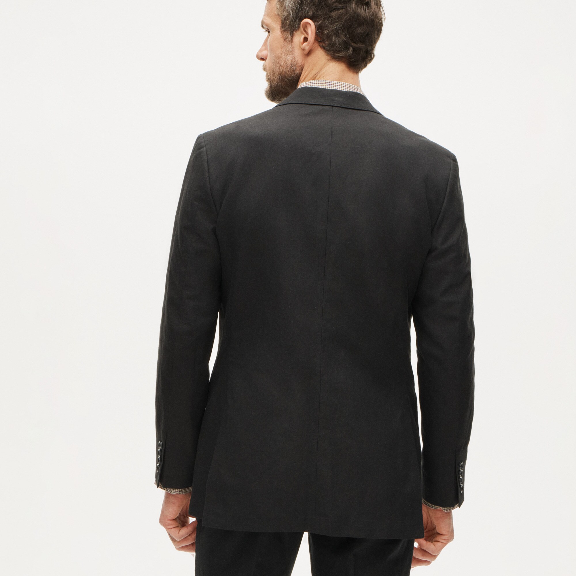 Ludlow Slim-fit suit jacket in Baird McNutt Irish cotton-linen blend