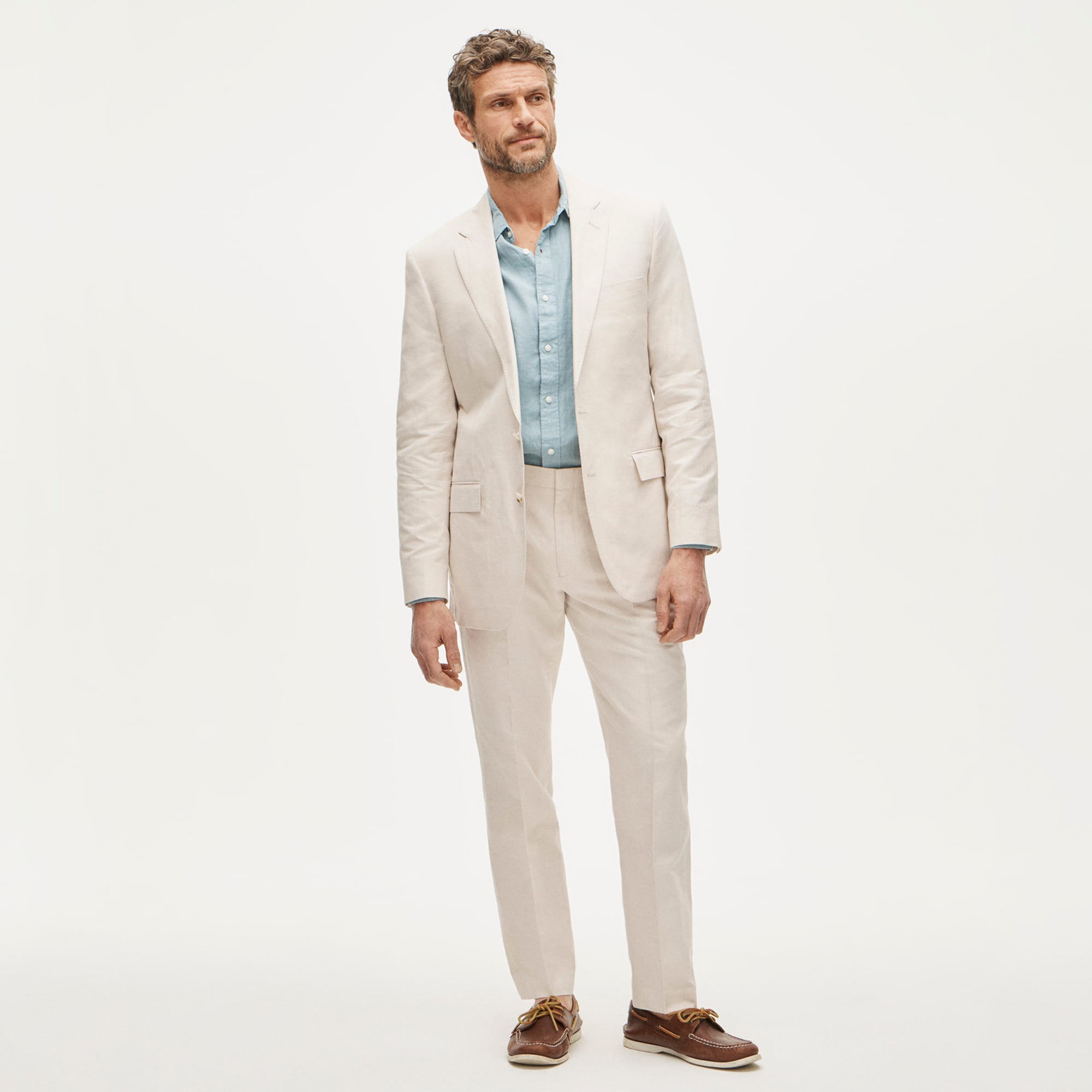 J.Crew Ludlow Slim-fit suit jacket in Baird McNutt Irish cotton-linen blend