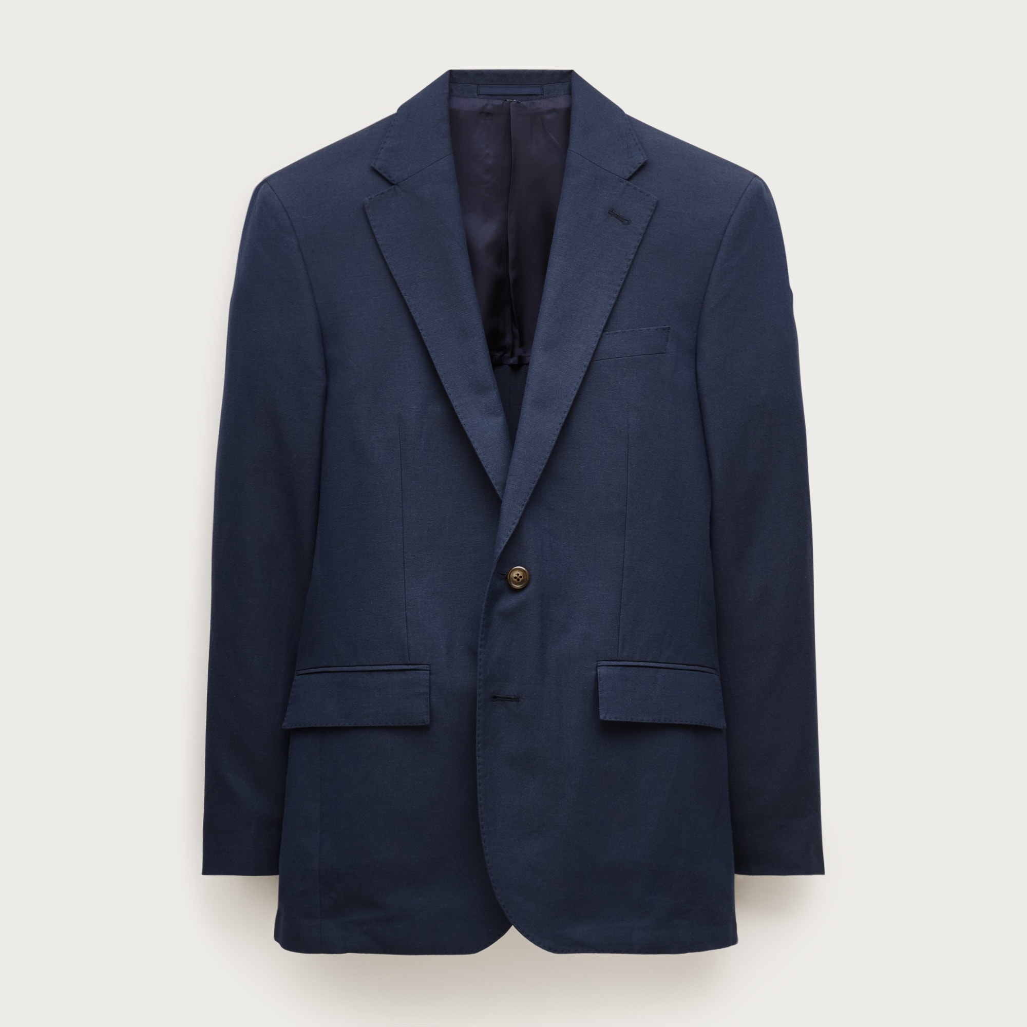 Ludlow Slim-fit suit jacket in Baird McNutt Irish cotton-linen blend