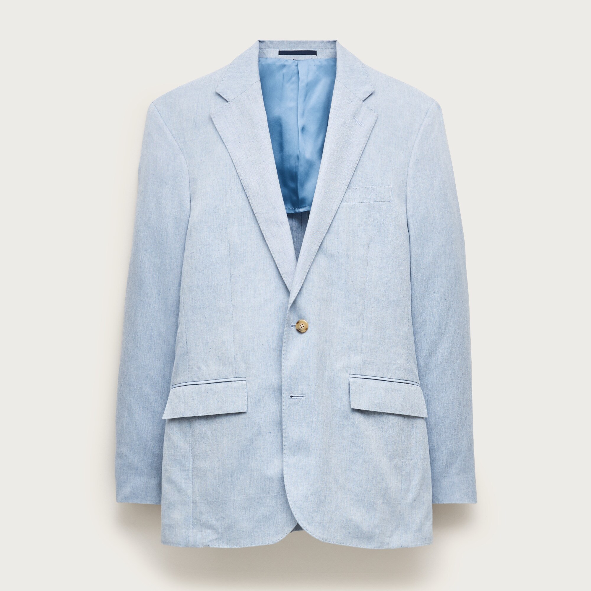 Sqoud ジャケット ブルー Ludlow Slim-fit Suit Jacket In Baird McNutt Irish Cotton-linen
