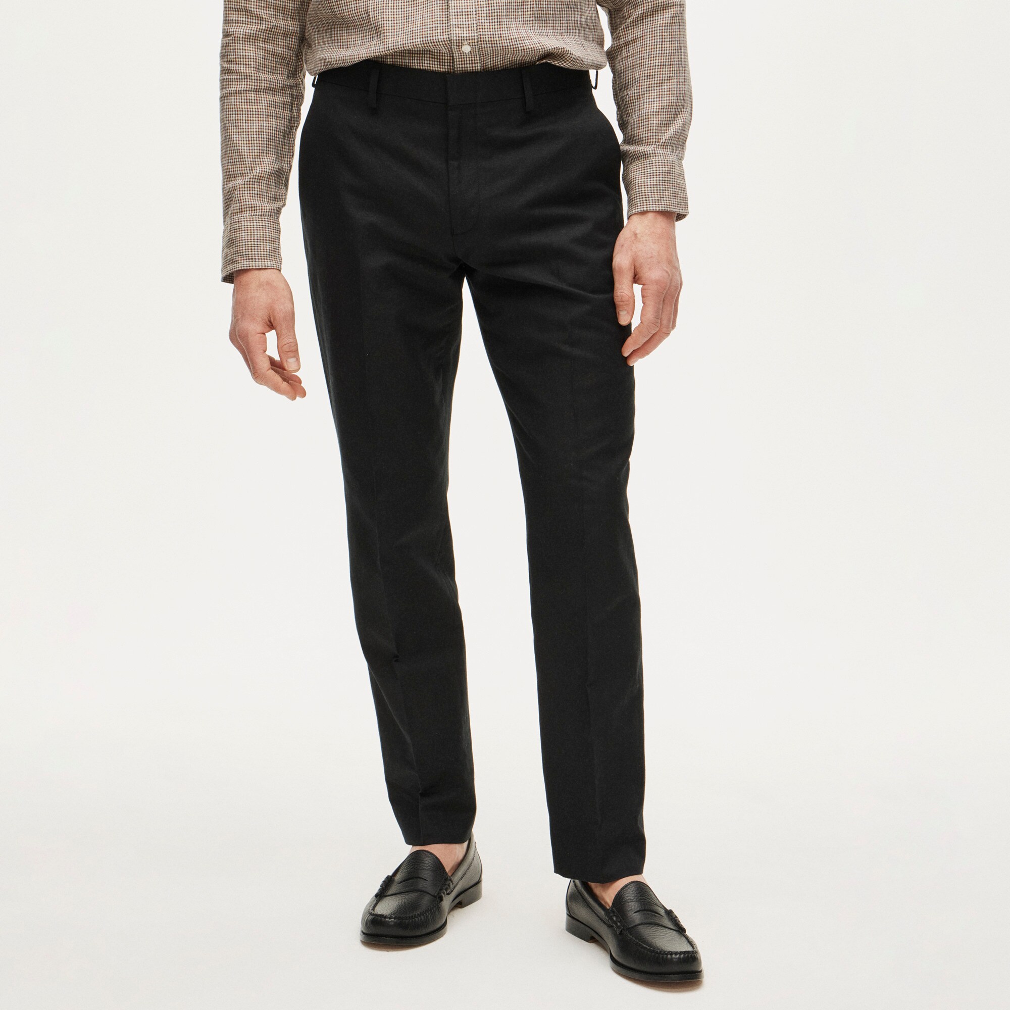 Ludlow Slim-fit suit pant in Baird McNutt Irish cotton-linen blend