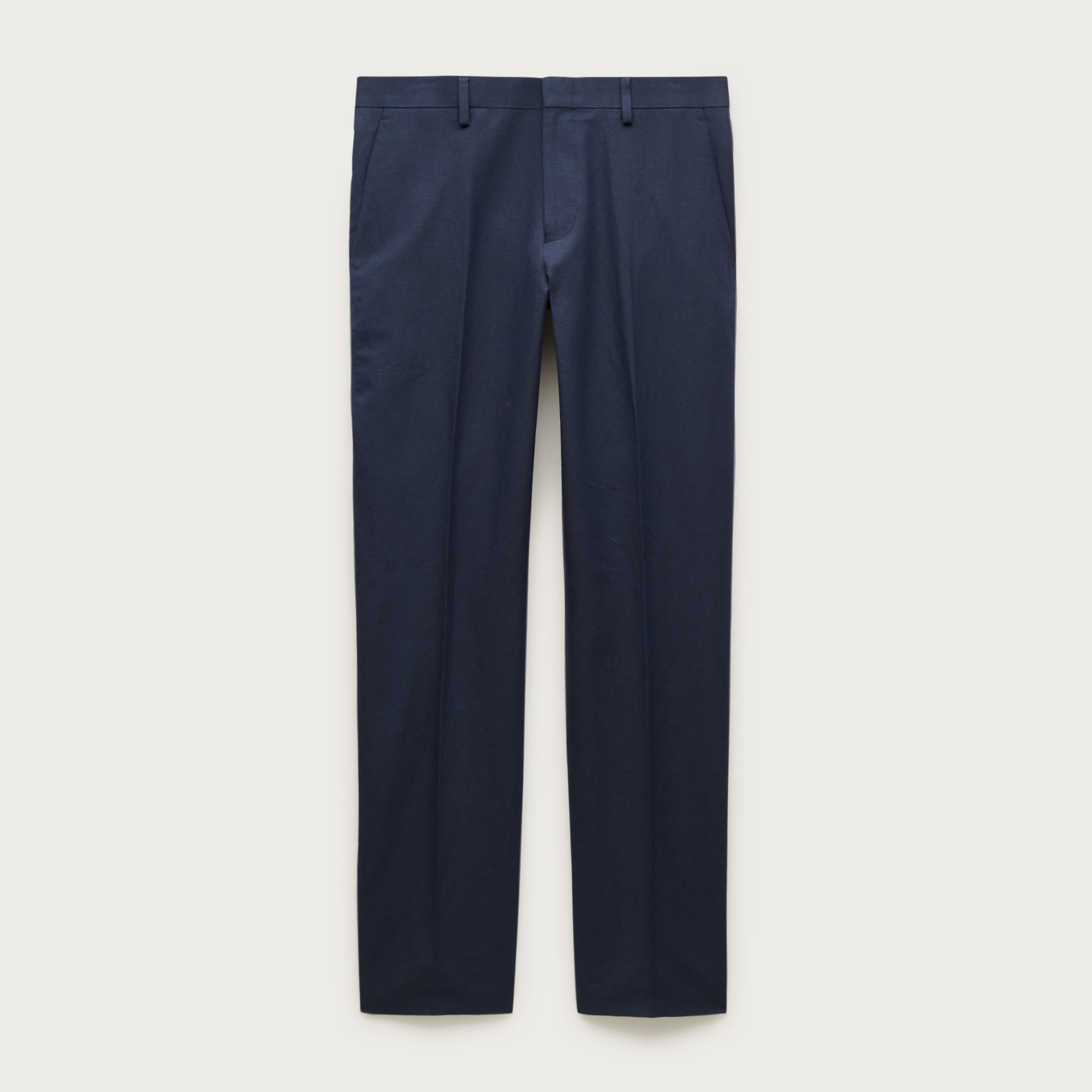 Ludlow Slim-fit suit pant in Irish cotton-linen blend