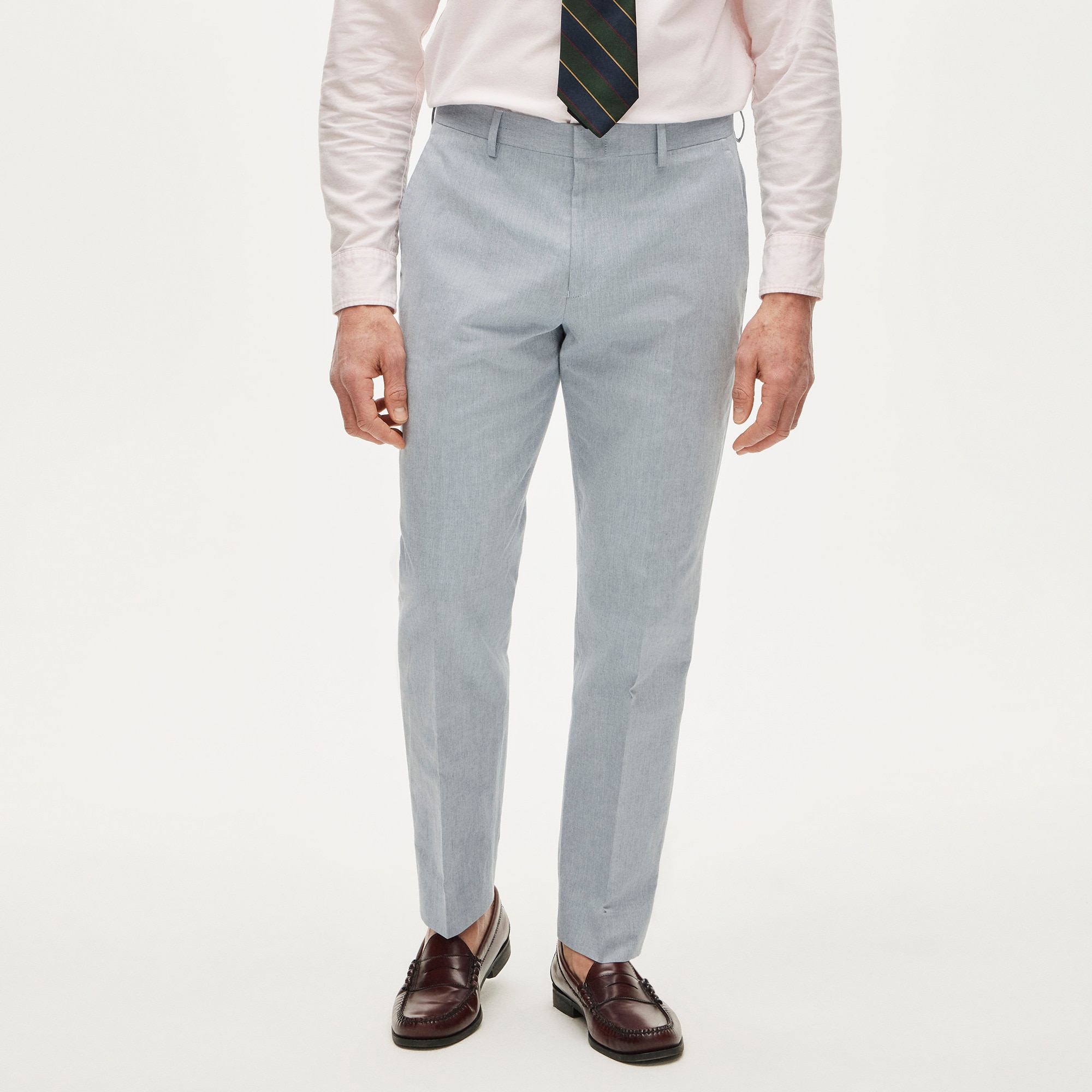 Ludlow Slim-fit suit pant in Baird McNutt Irish cotton-linen blend