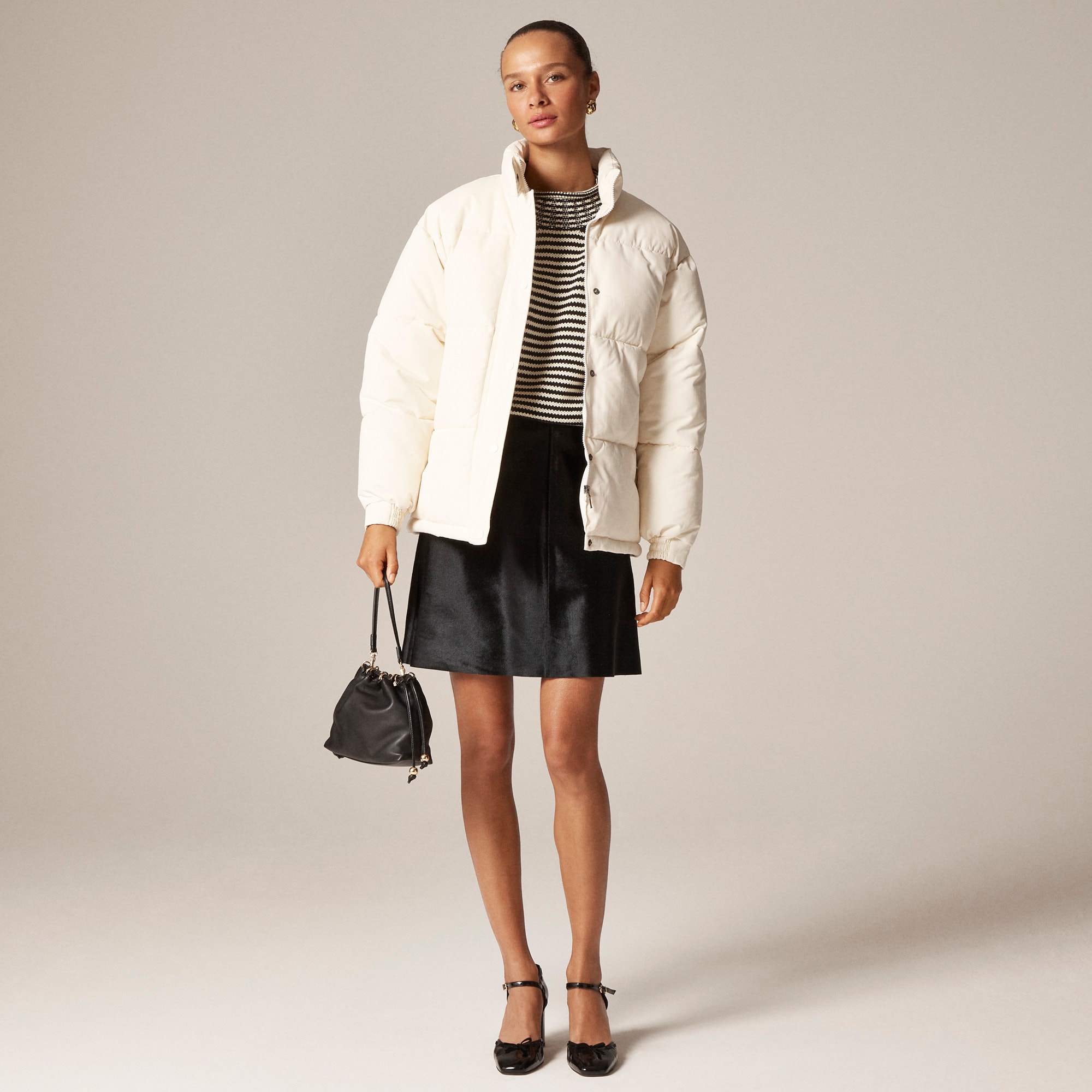 Collection Fairfax skirt in calf hair