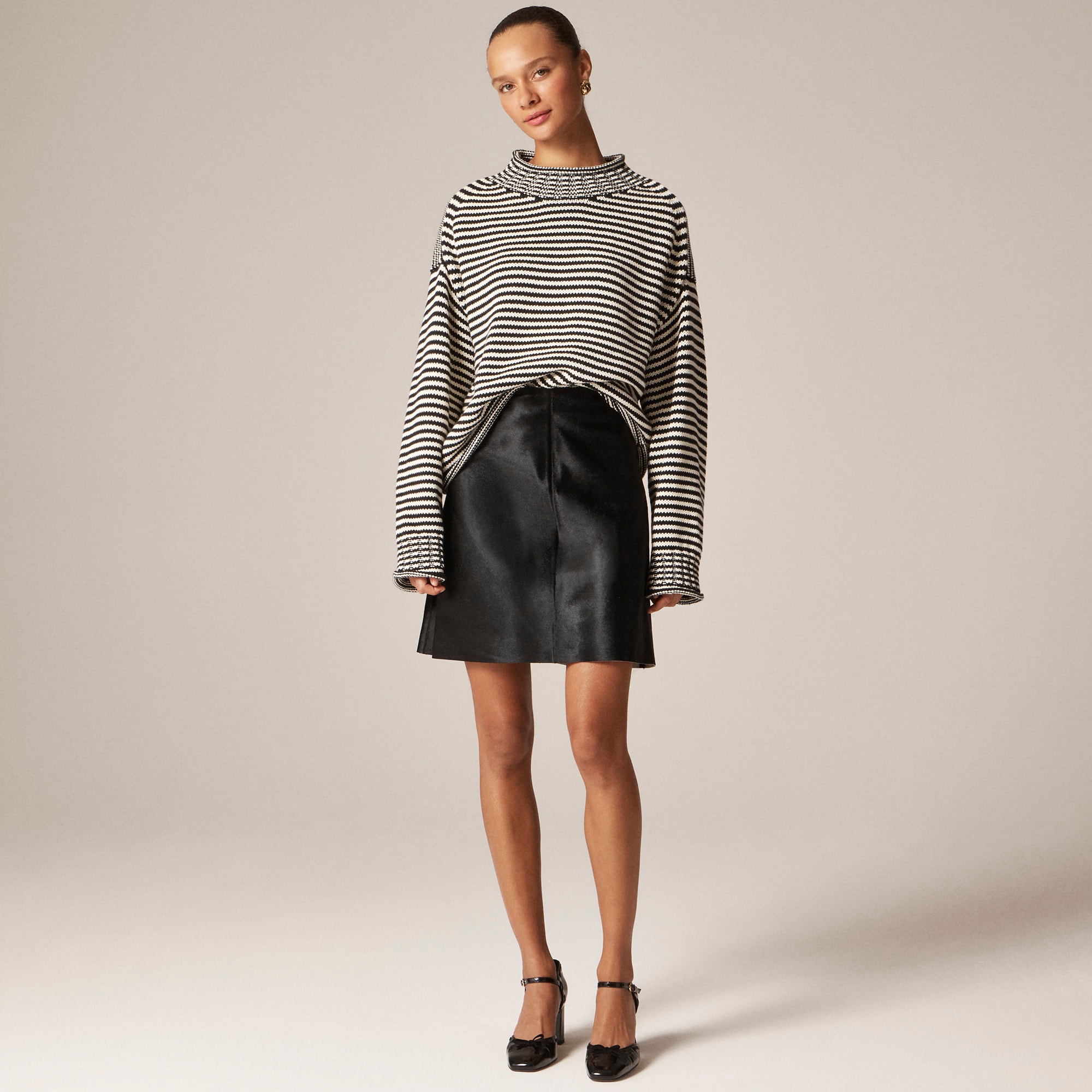  Collection Fairfax skirt in calf hair
