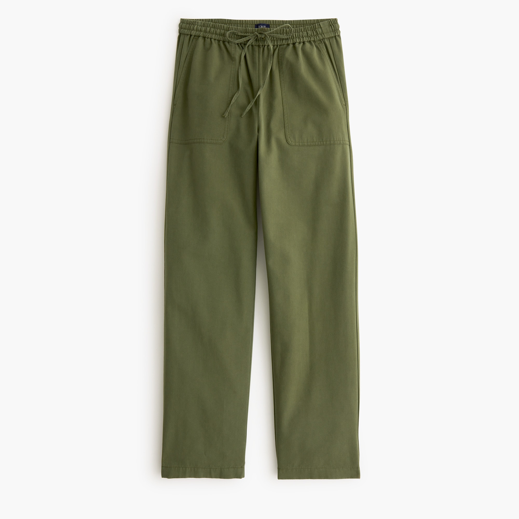 Wide-leg utility pull-on pant