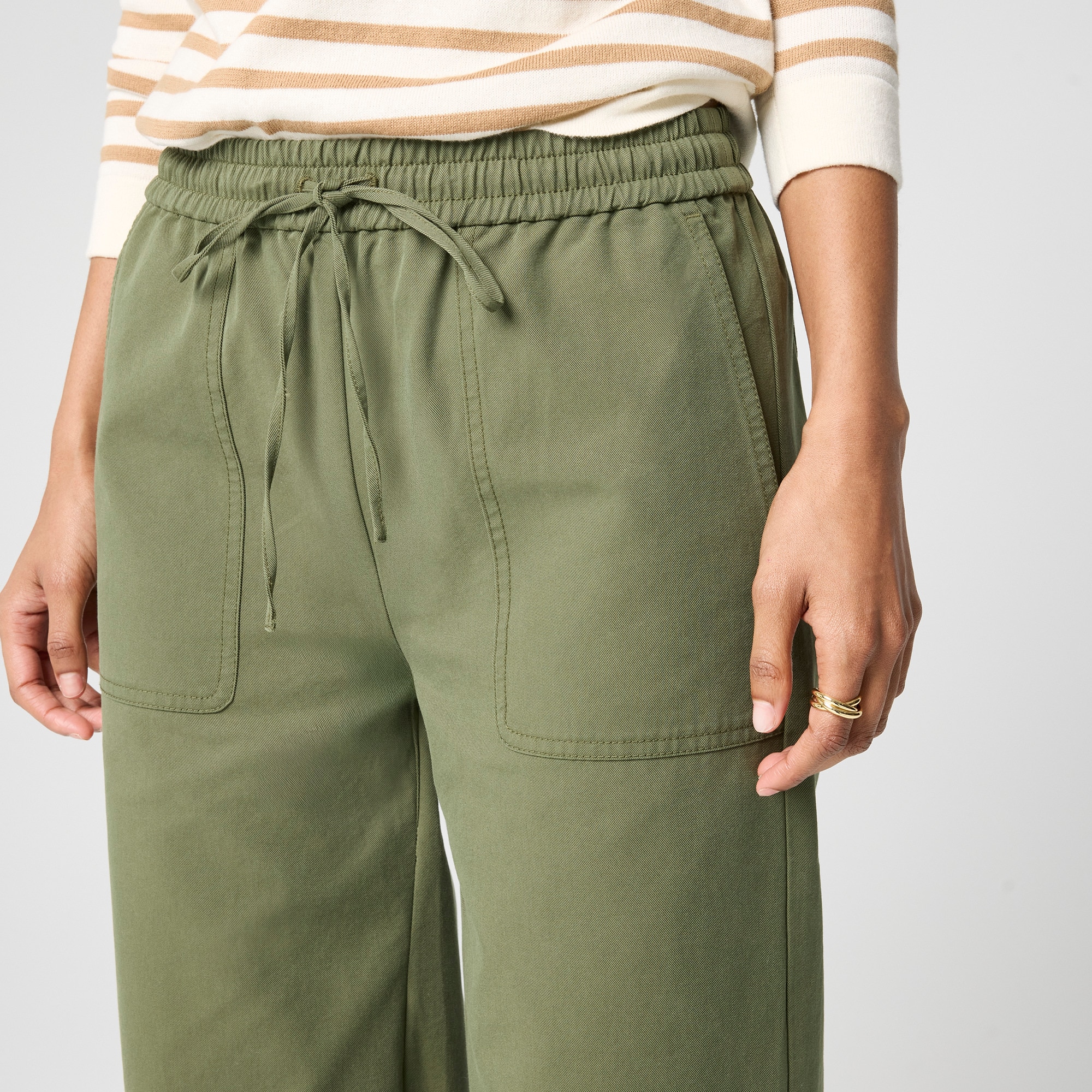 Wide-leg utility pull-on pant - image 2