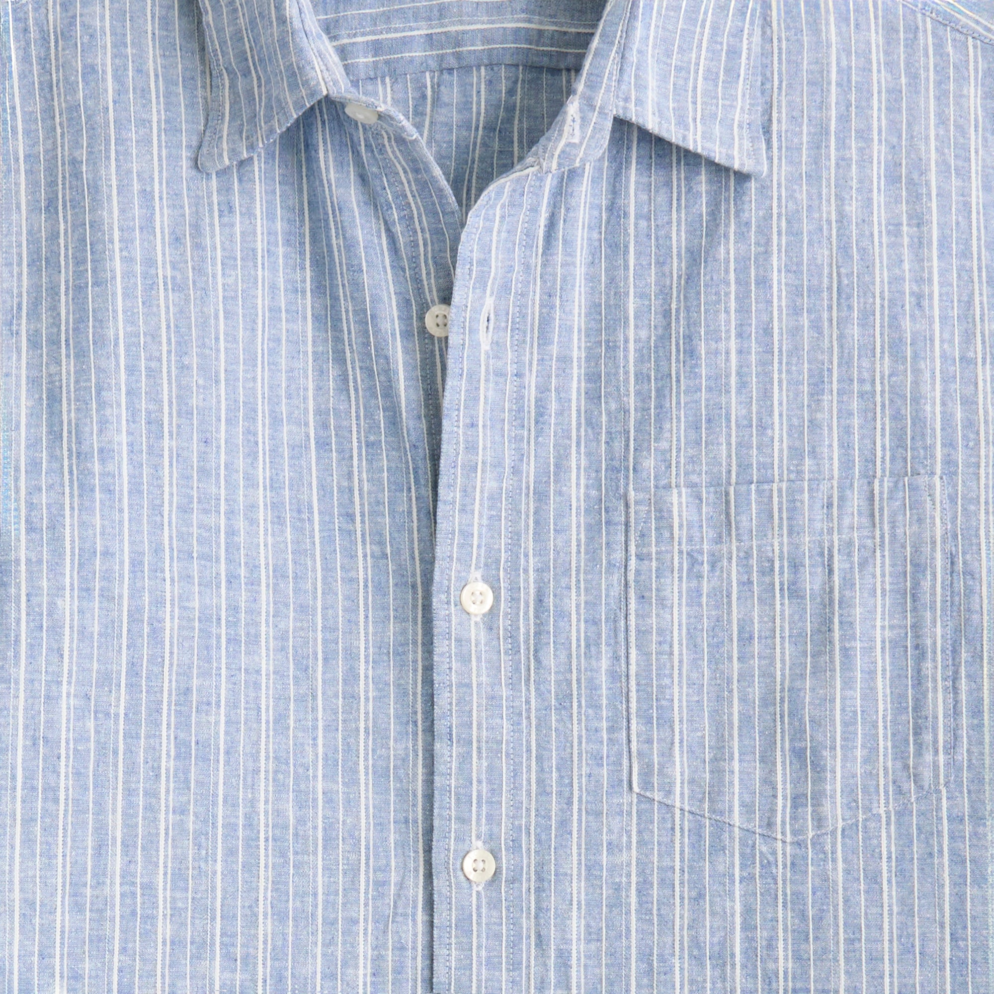 Short-sleeve dobby striped shirt