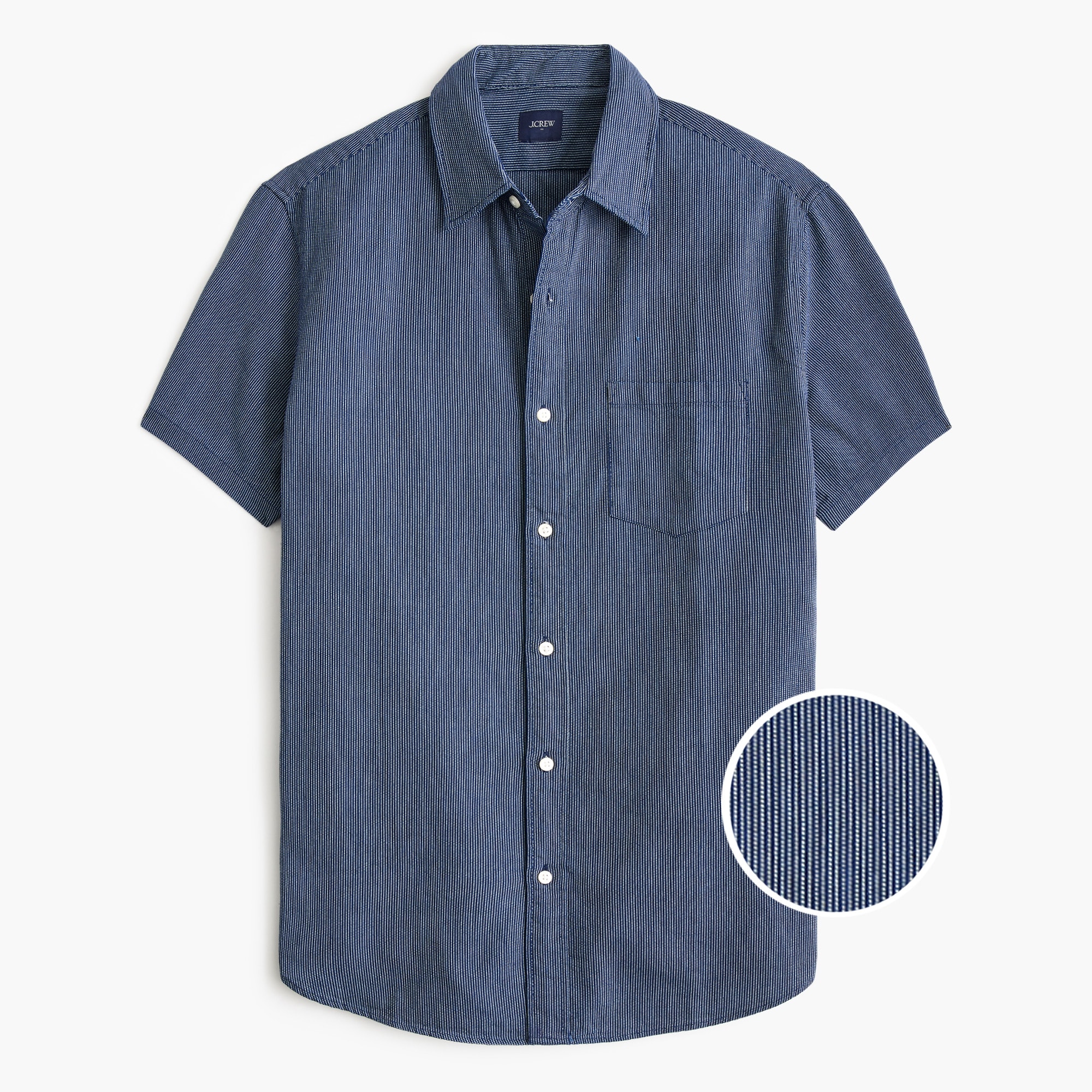 Striped Short-sleeve Shirt For Men | Factory