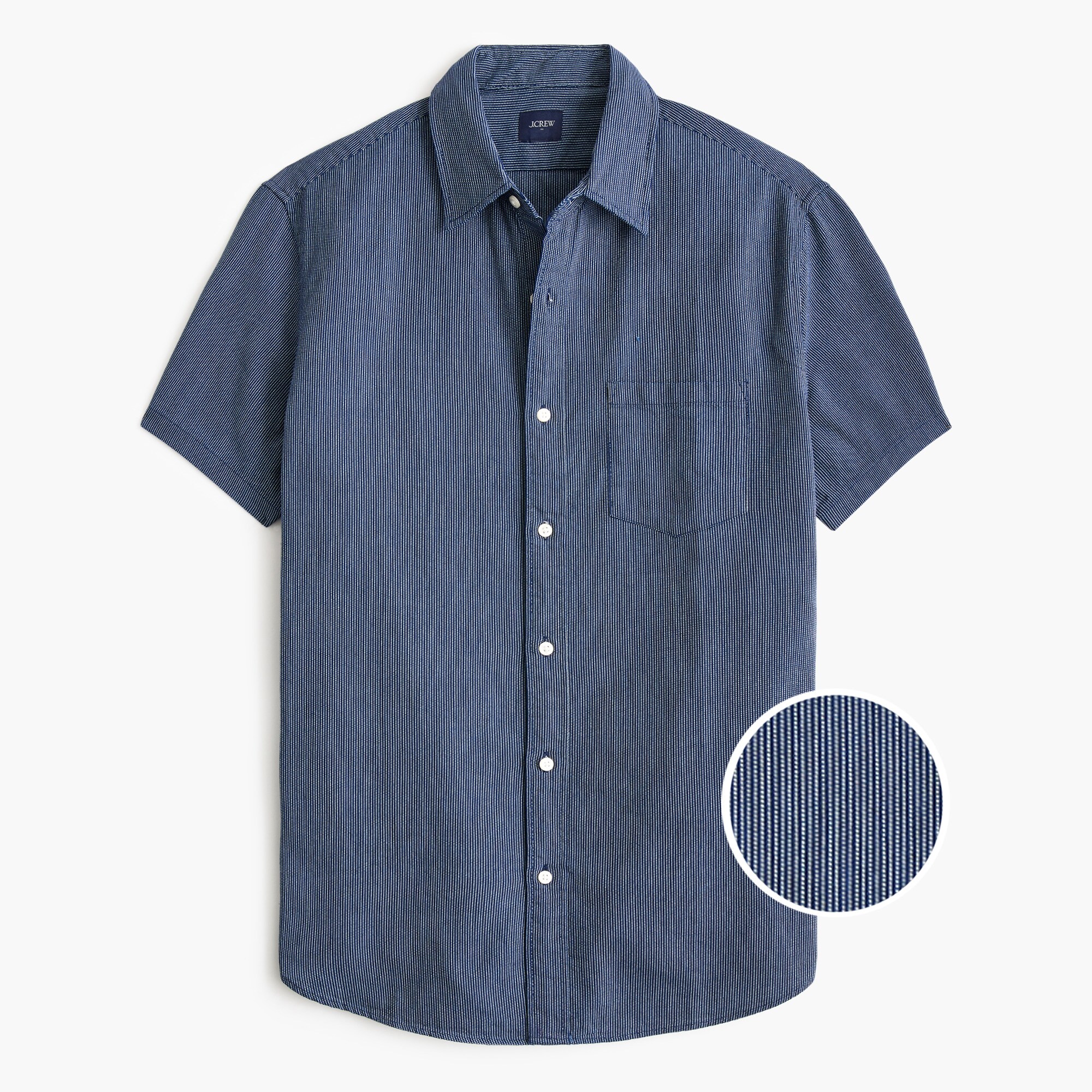 Striped Short-sleeve Shirt For Men | Factory