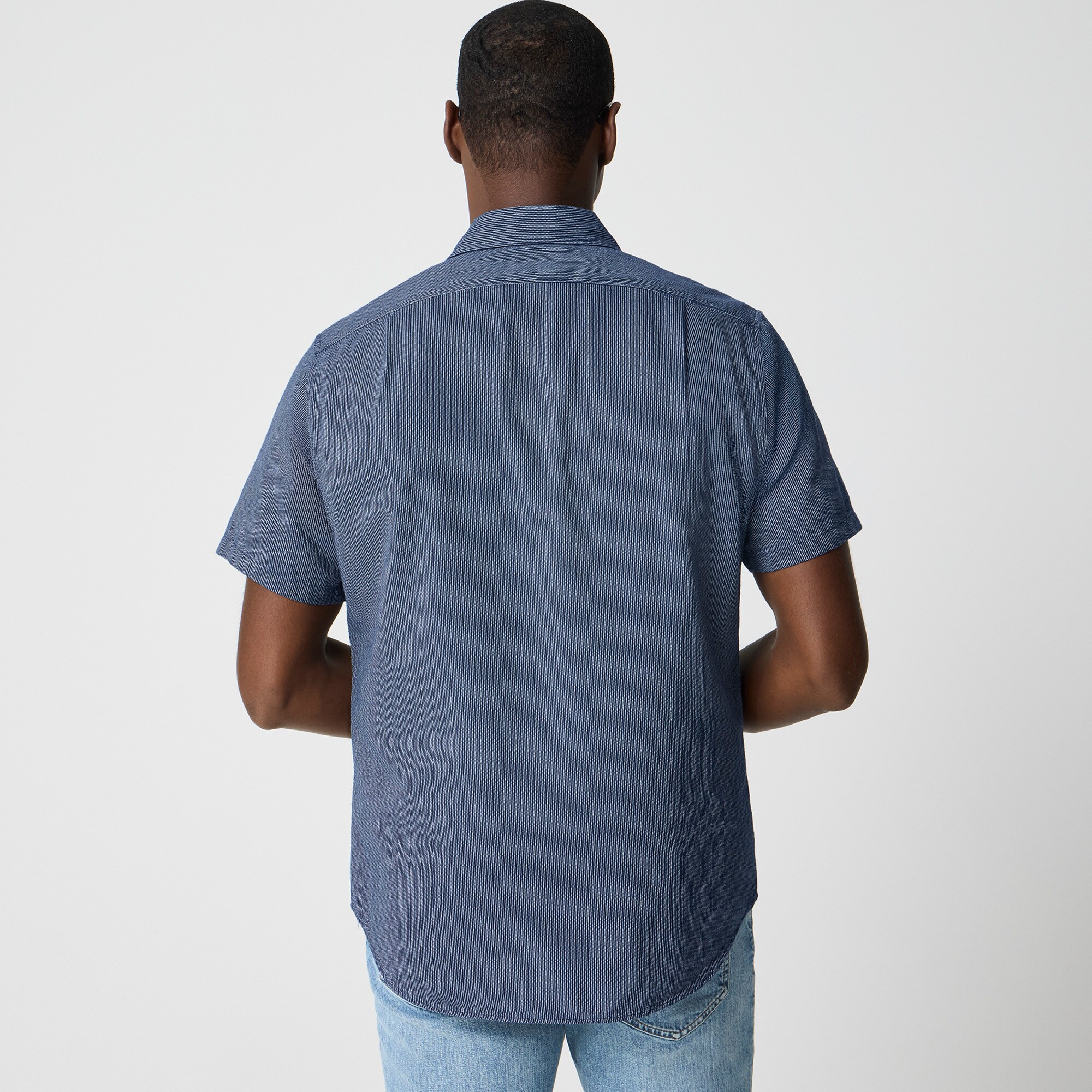 Striped short-sleeve shirt