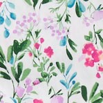 Short-sleeve printed flex casual shirt WHITE BRIGHT LILAC