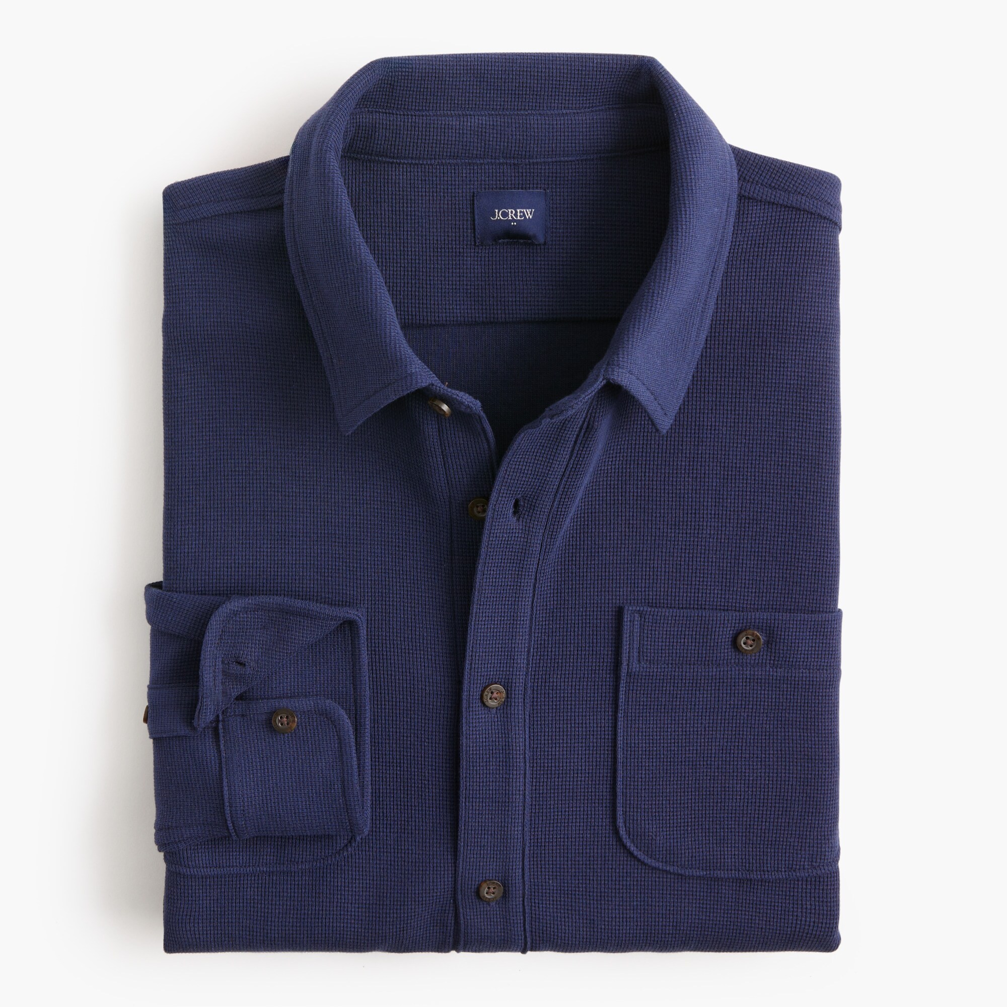 mens Waffle-knit shirt