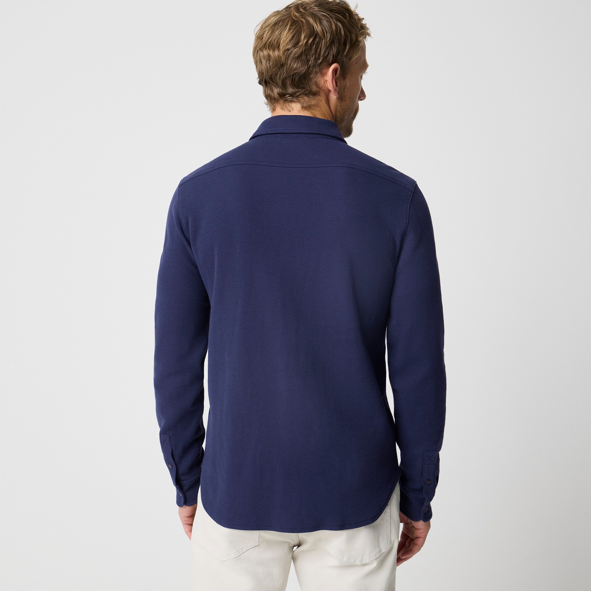Waffle-knit shirt
