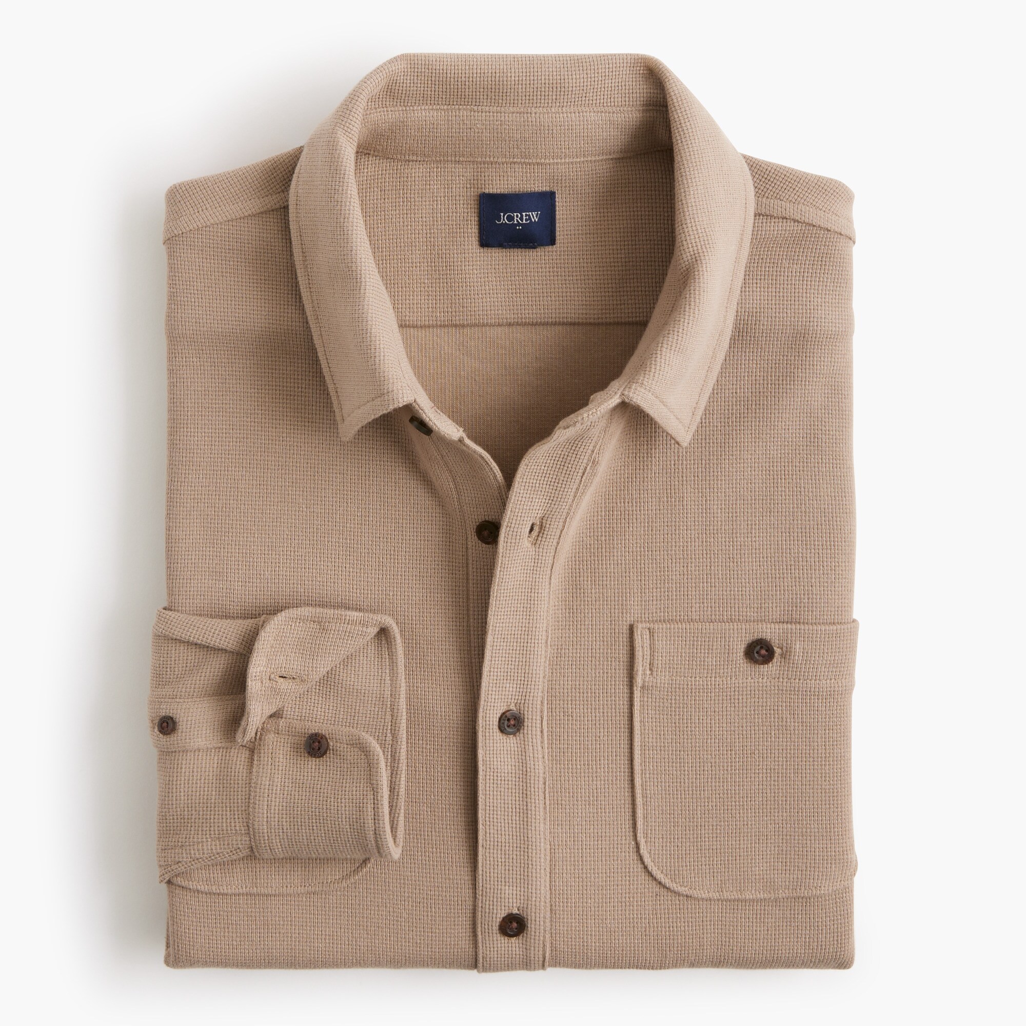 mens Waffle-knit shirt