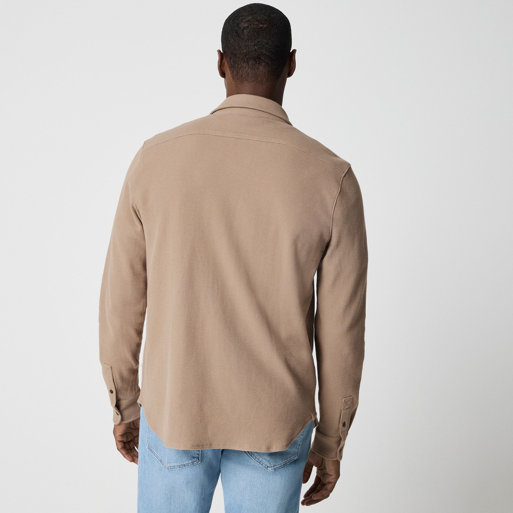 Waffle-knit shirt