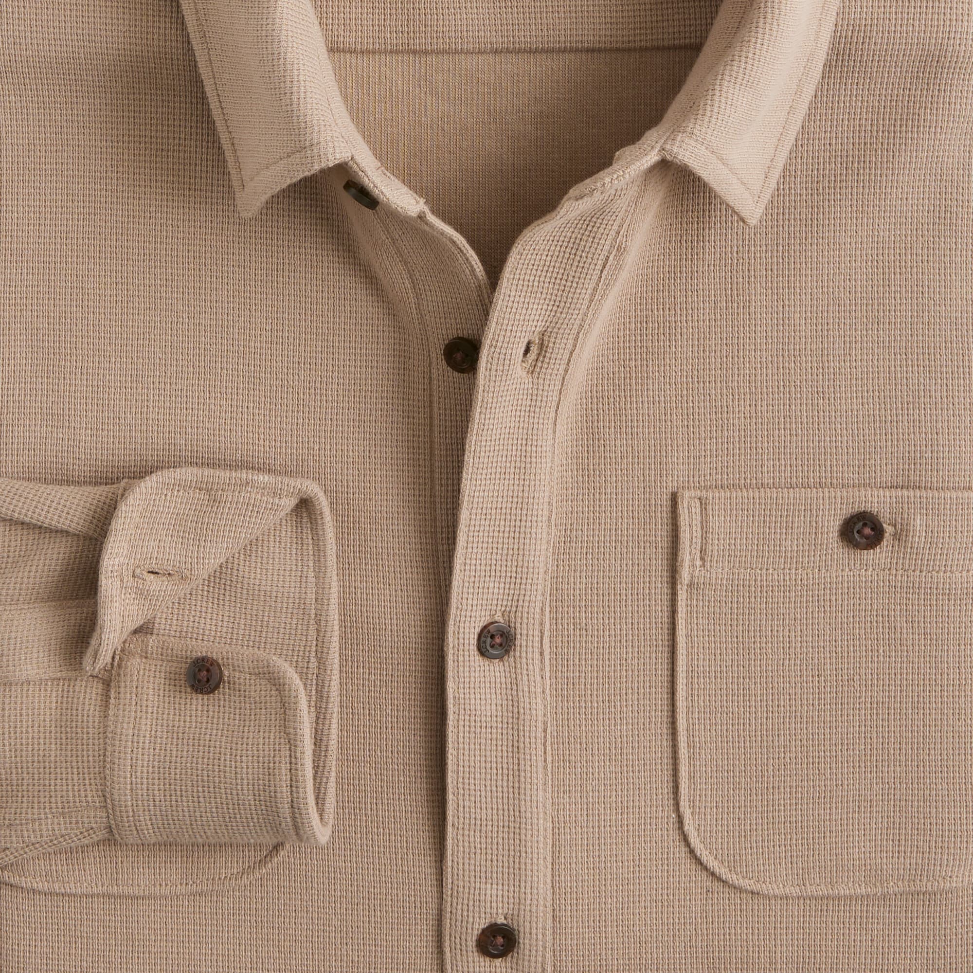 Waffle-knit shirt
