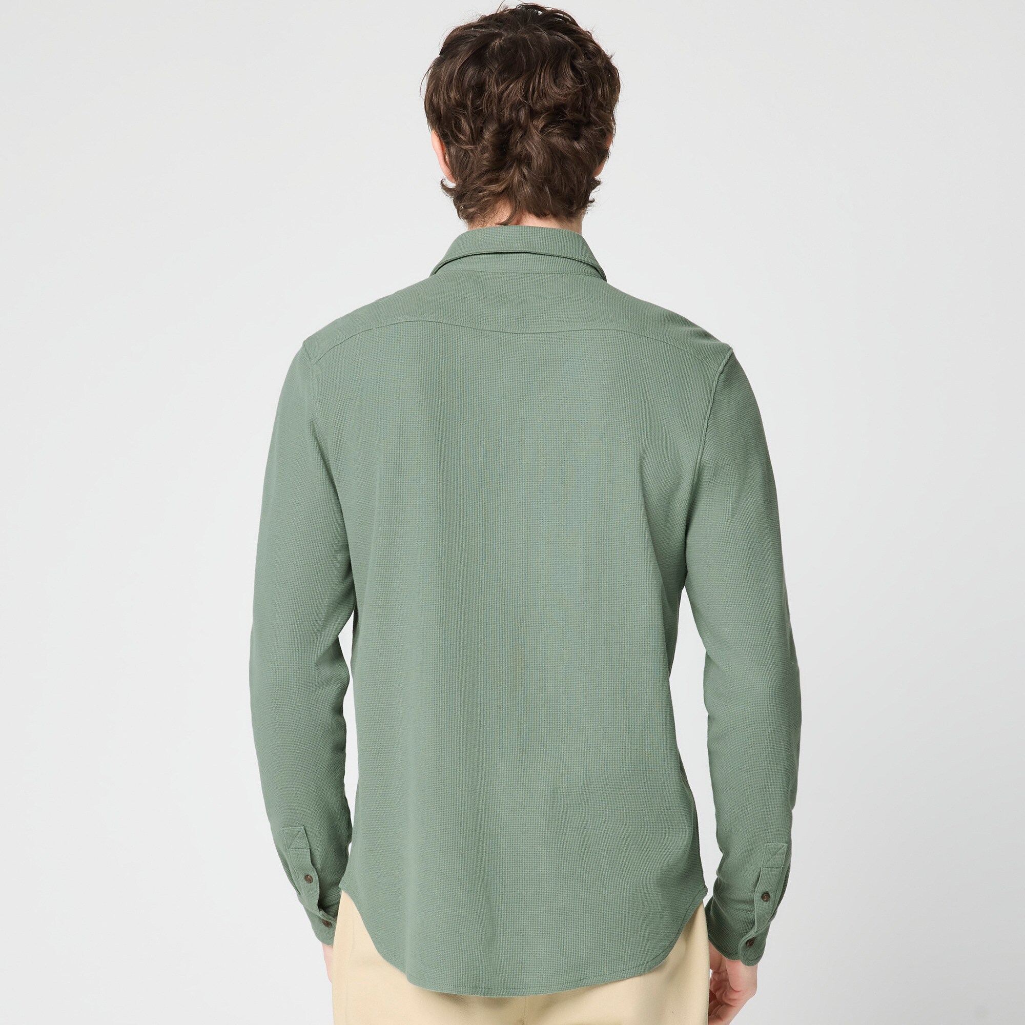 Waffle-knit shirt