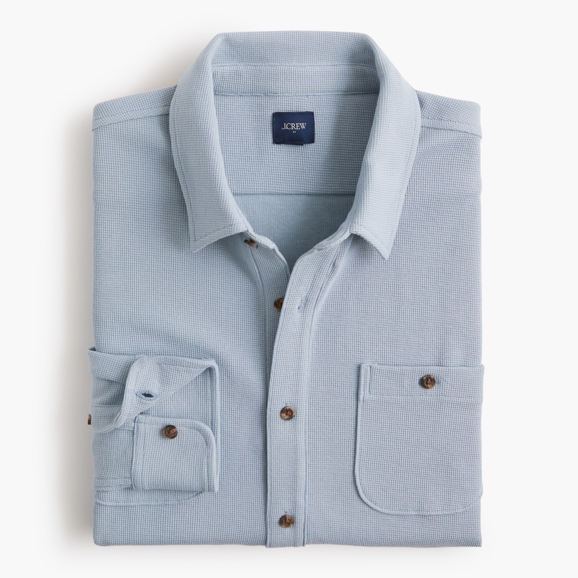 mens Waffle-knit shirt