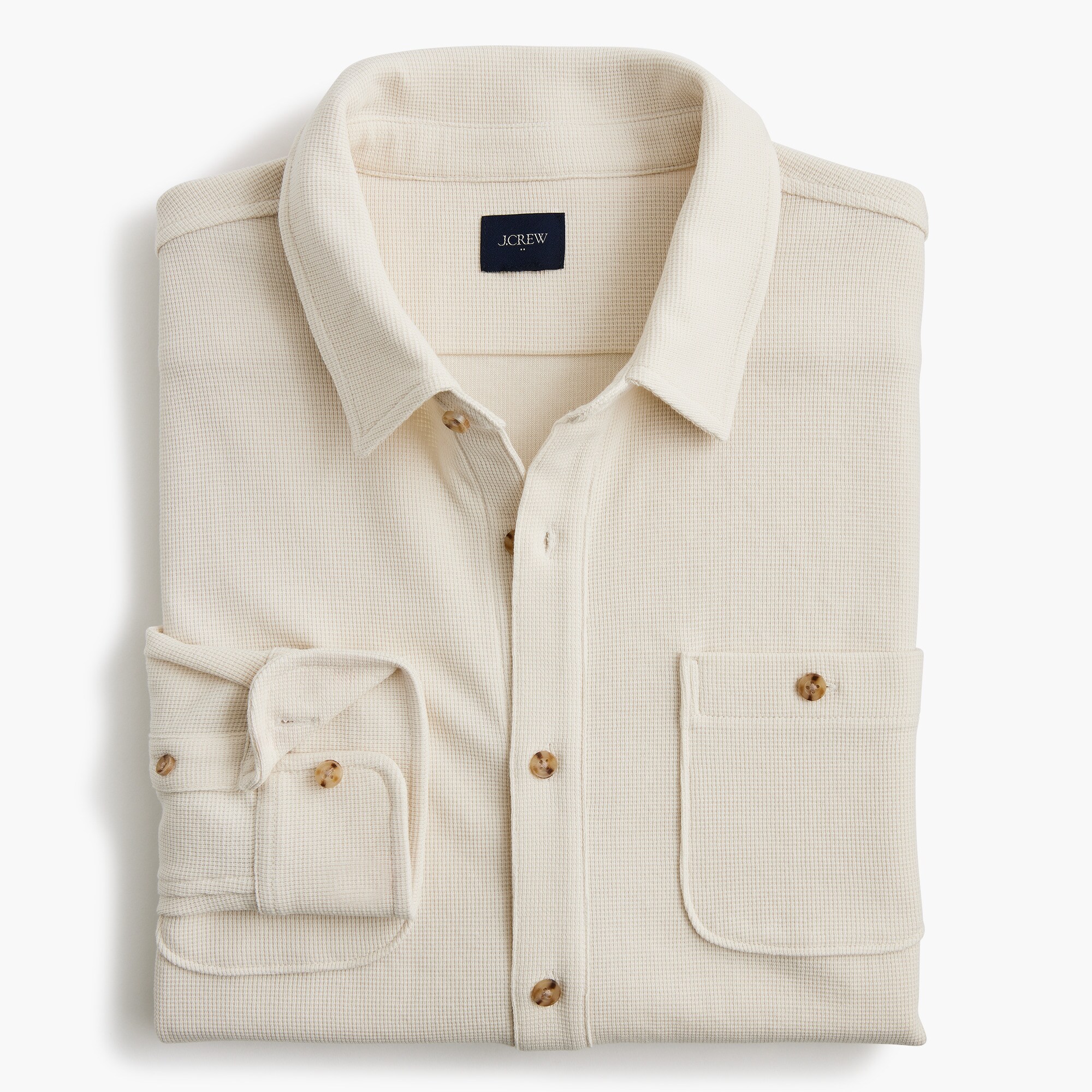 mens Waffle-knit shirt