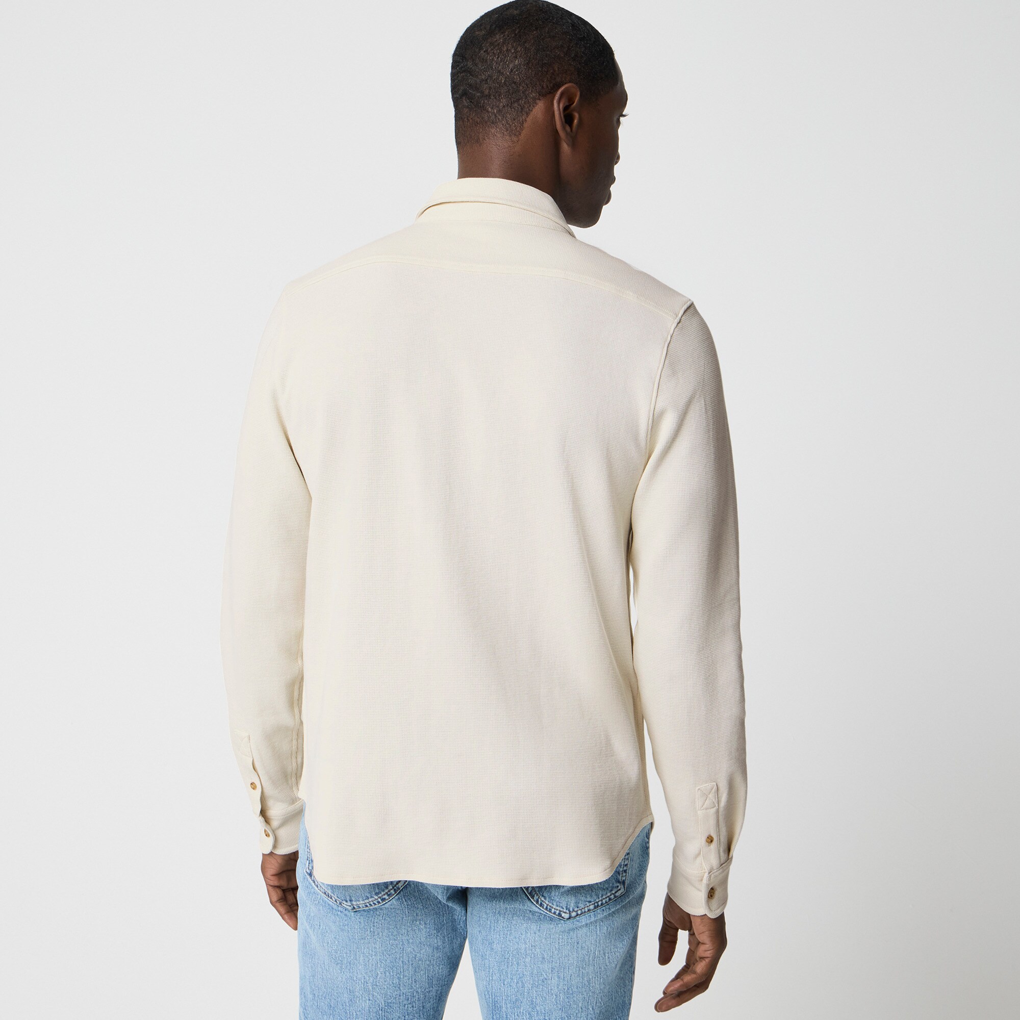 Waffle-knit shirt