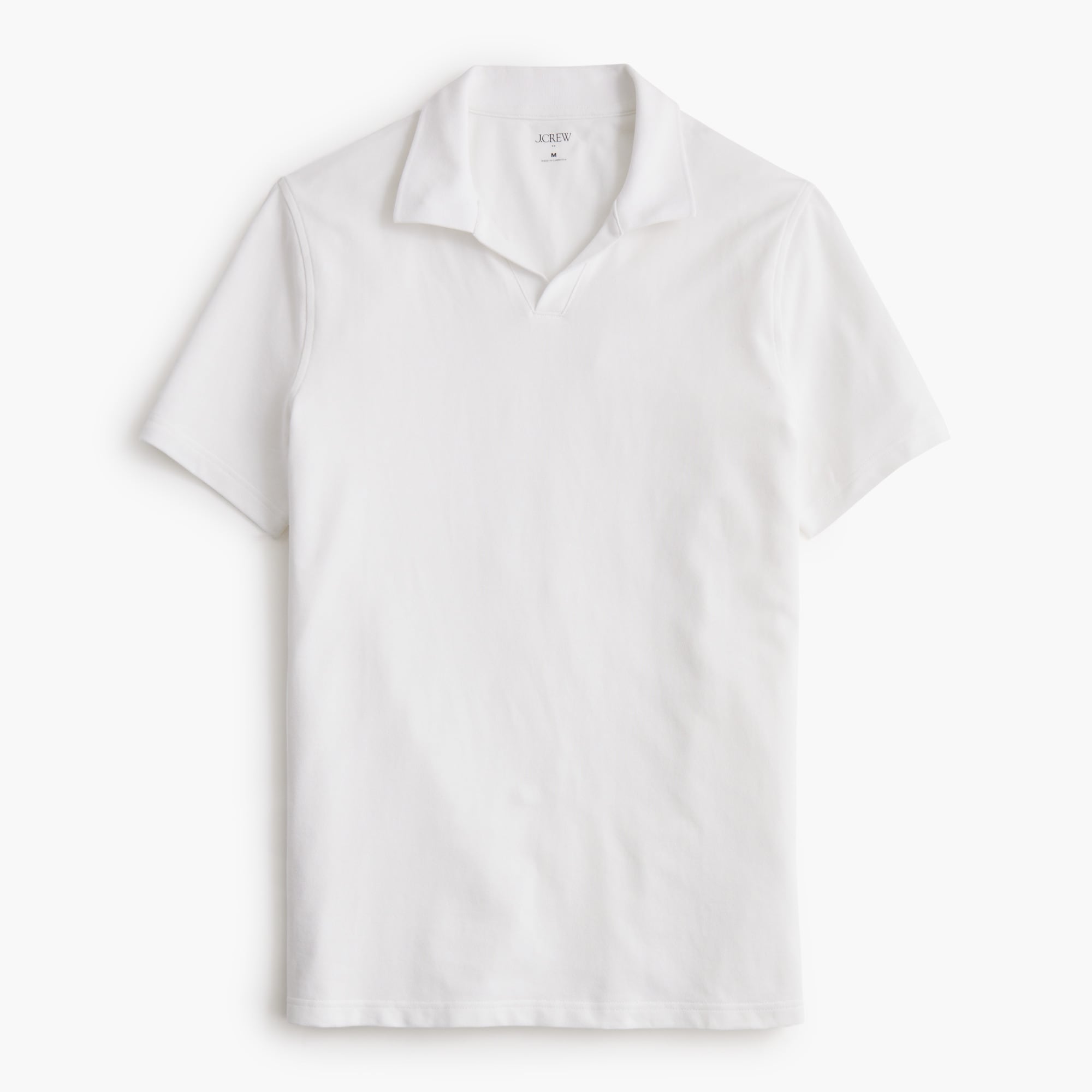 mens Flex piqu&eacute; johnny-collar polo shirt