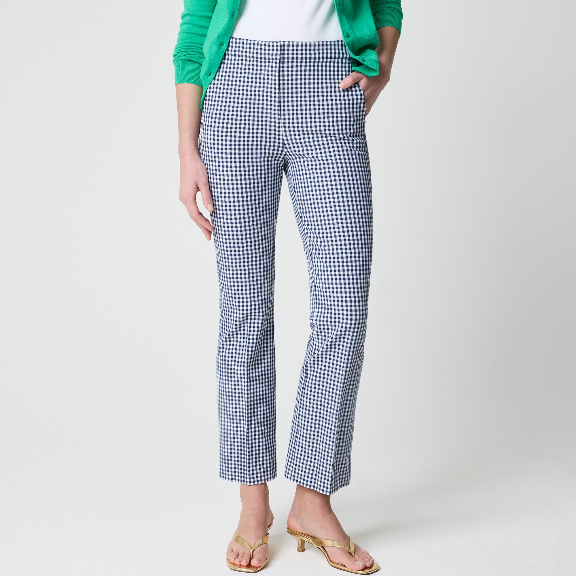 Gingham Nicki flare pant