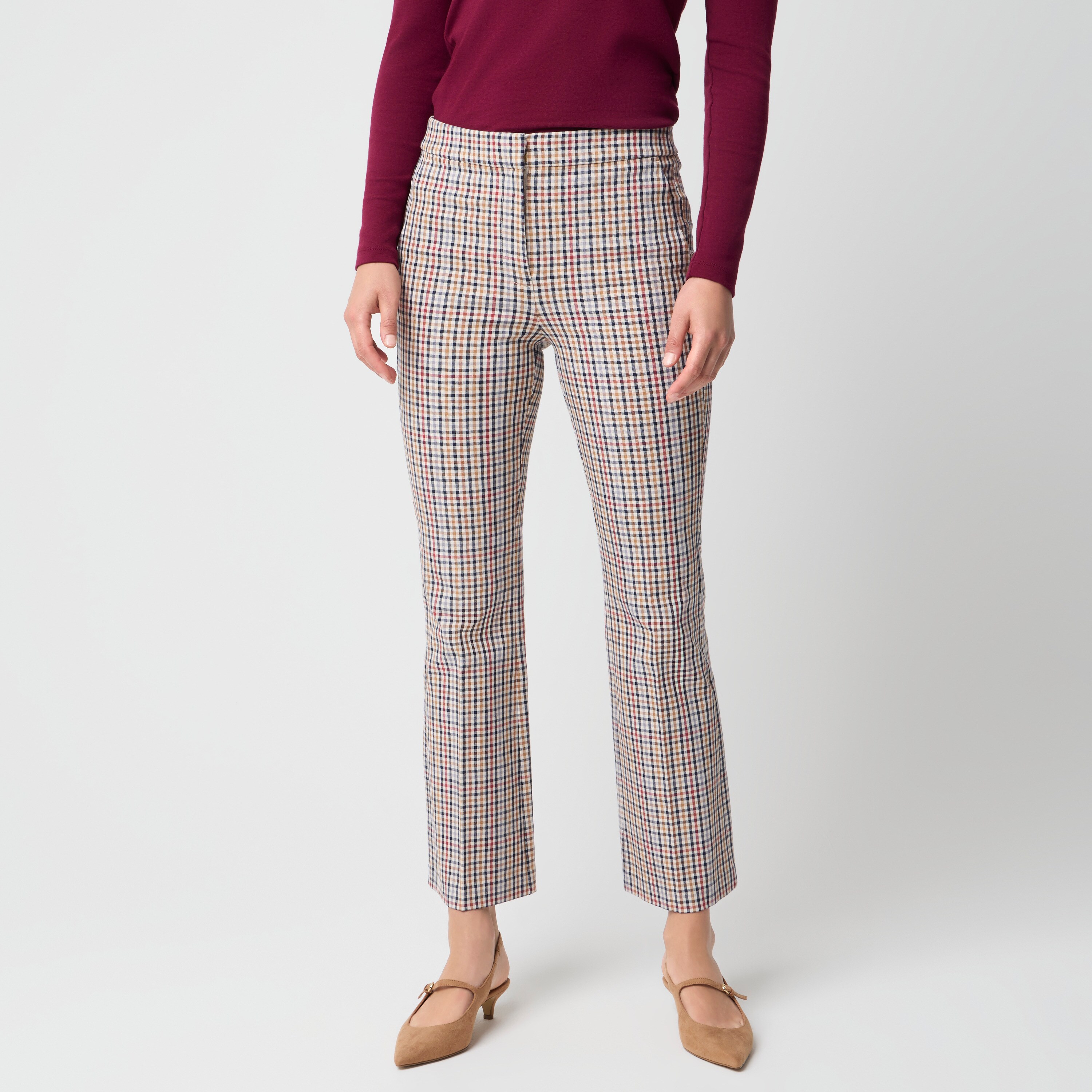 Plaid Nicki flare pant
