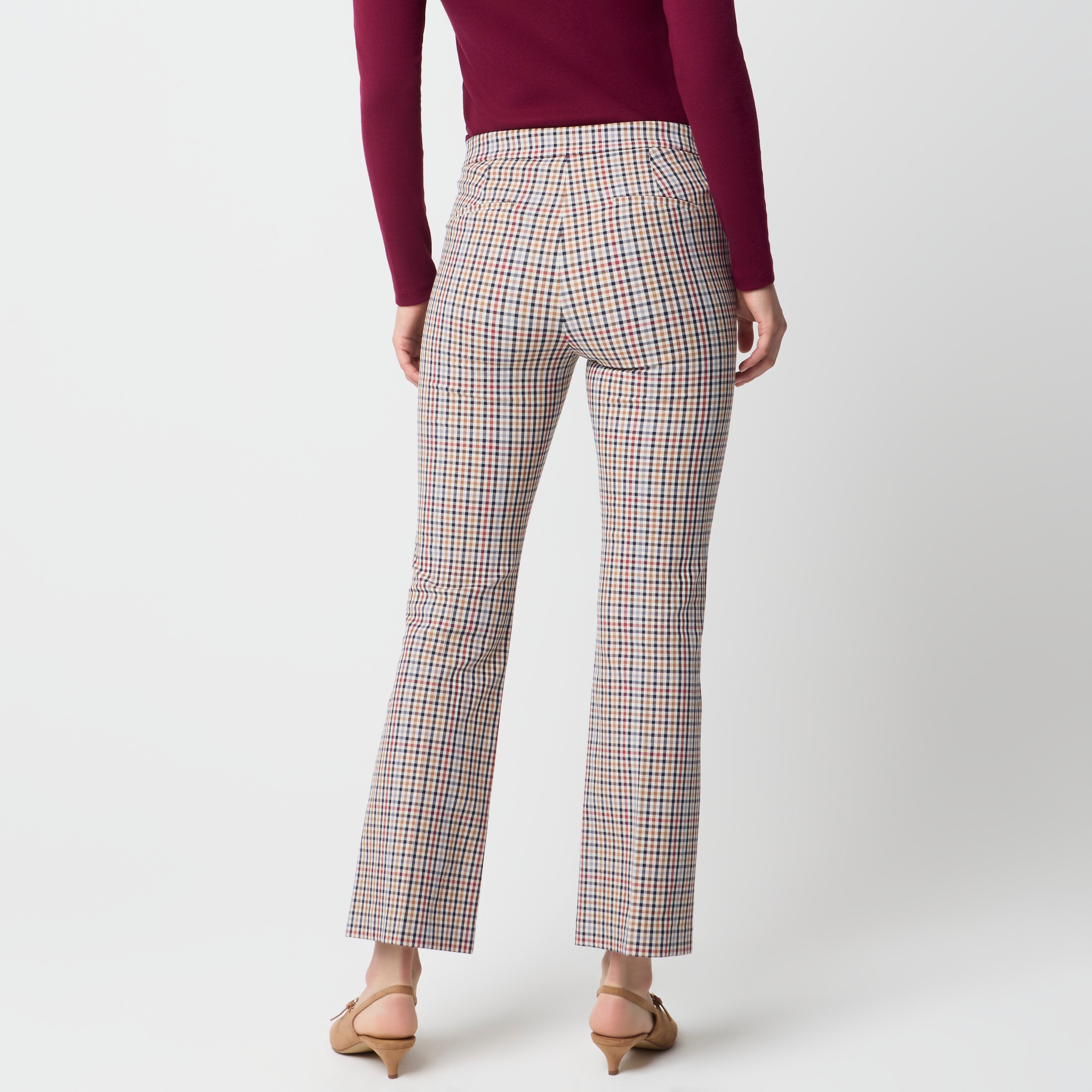 Plaid Nicki flare pant