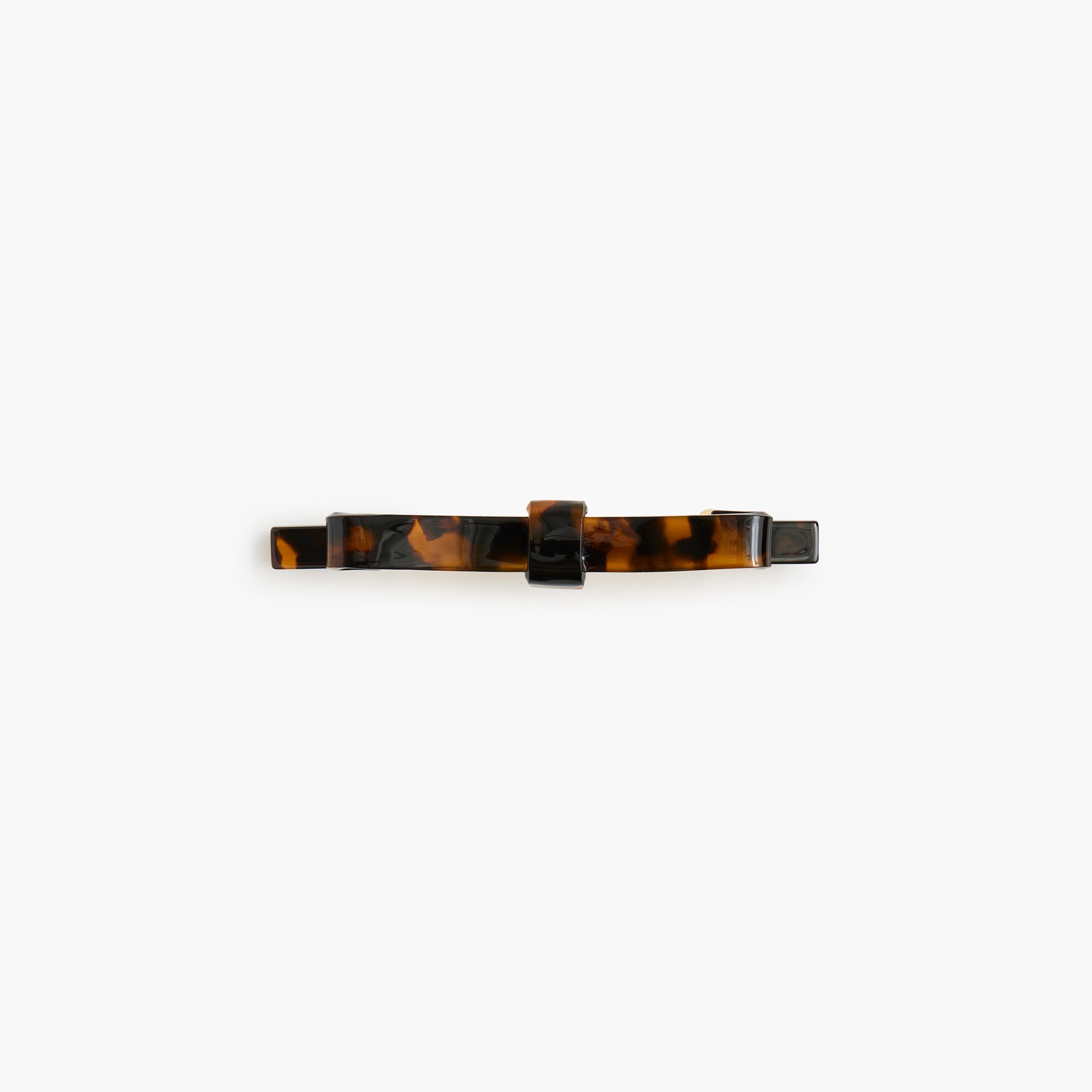 Tortoise bow barrette