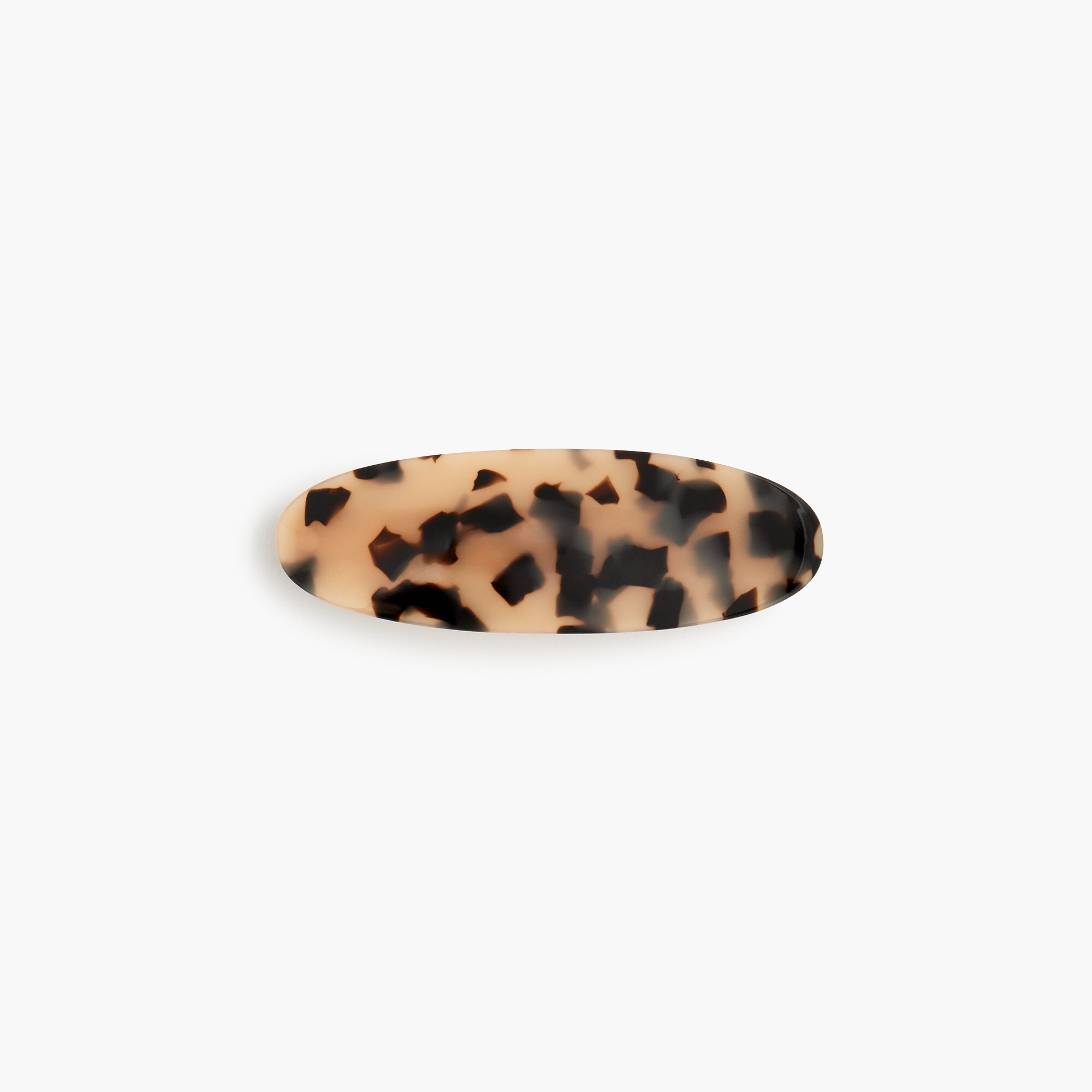 Tortoise oval barrette