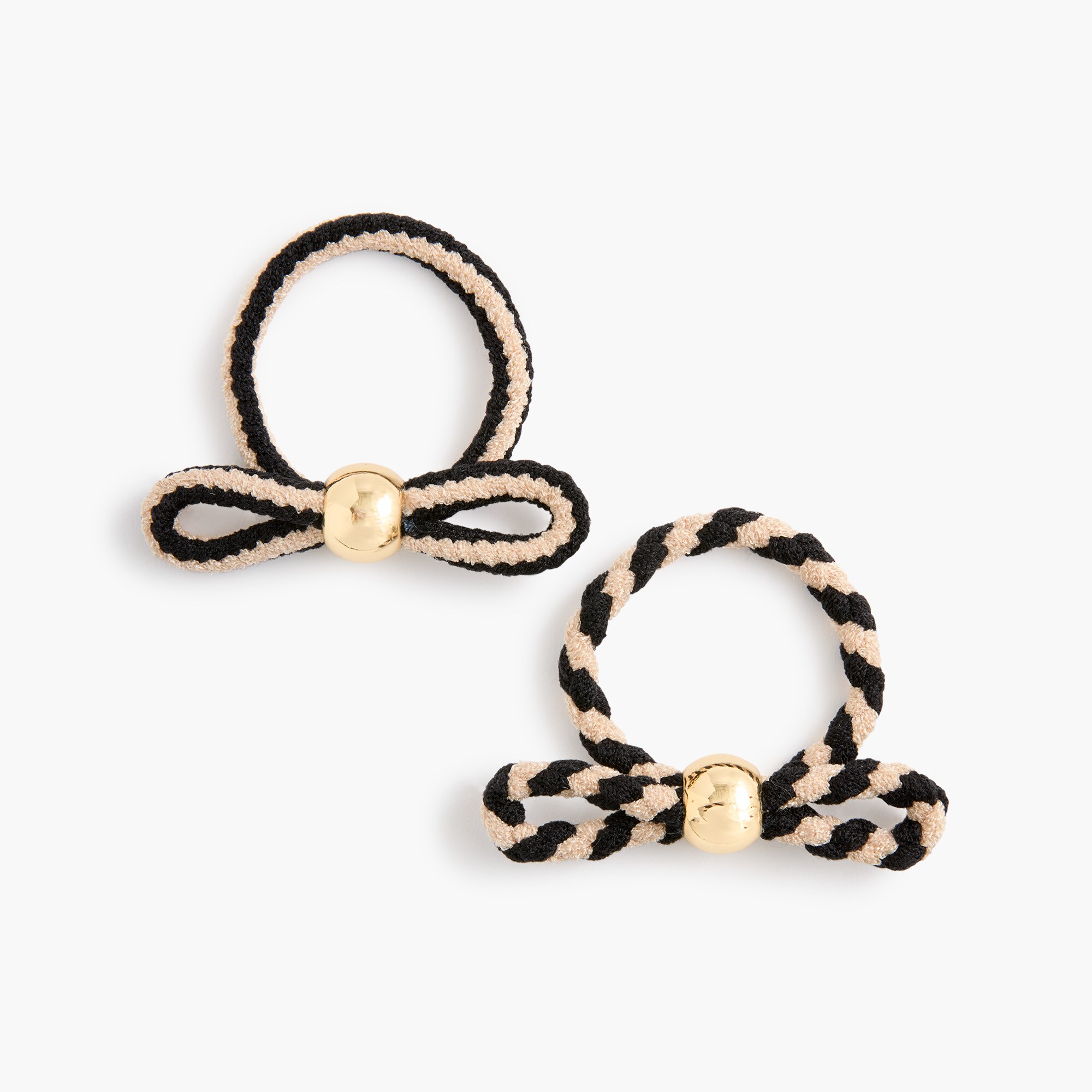 Two-tone hairs tie set-of-two