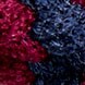 Two-tone hairs tie set-of-two NAVY BURG COMBO