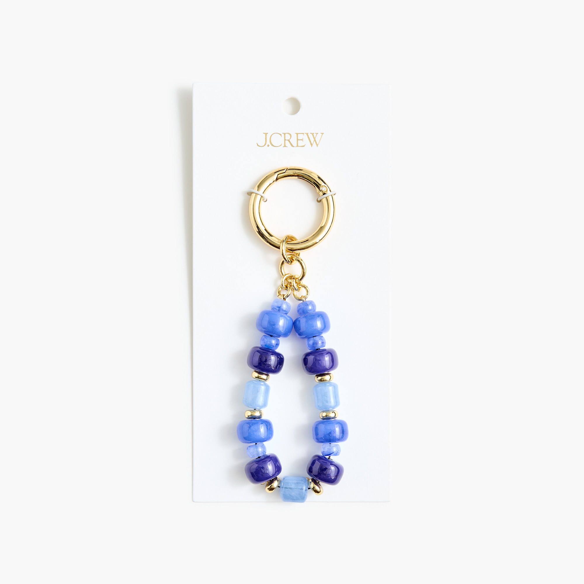 Chunky beaded bag charm