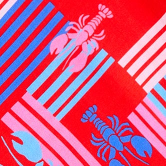 Silky scarf VIBRANT FLAME MULTI