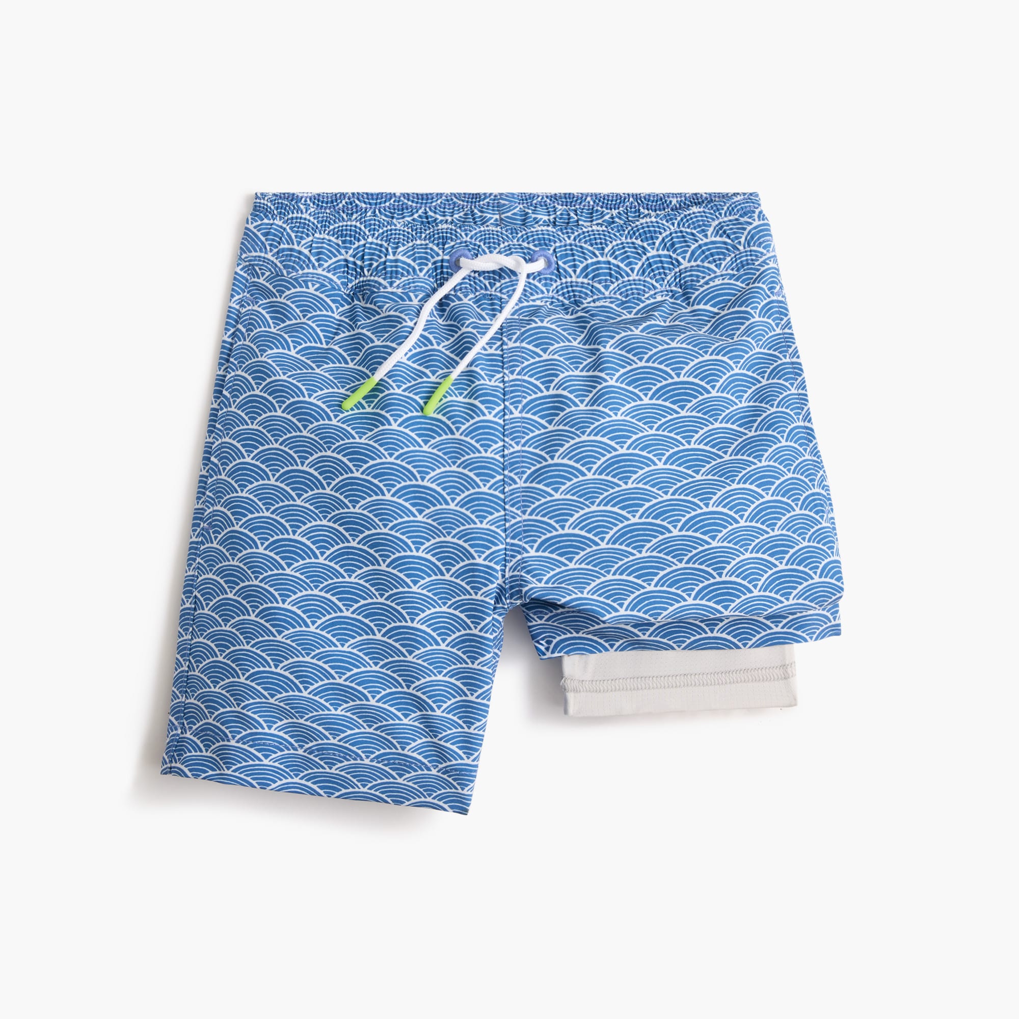 Boys' compression-lined swim trunk
